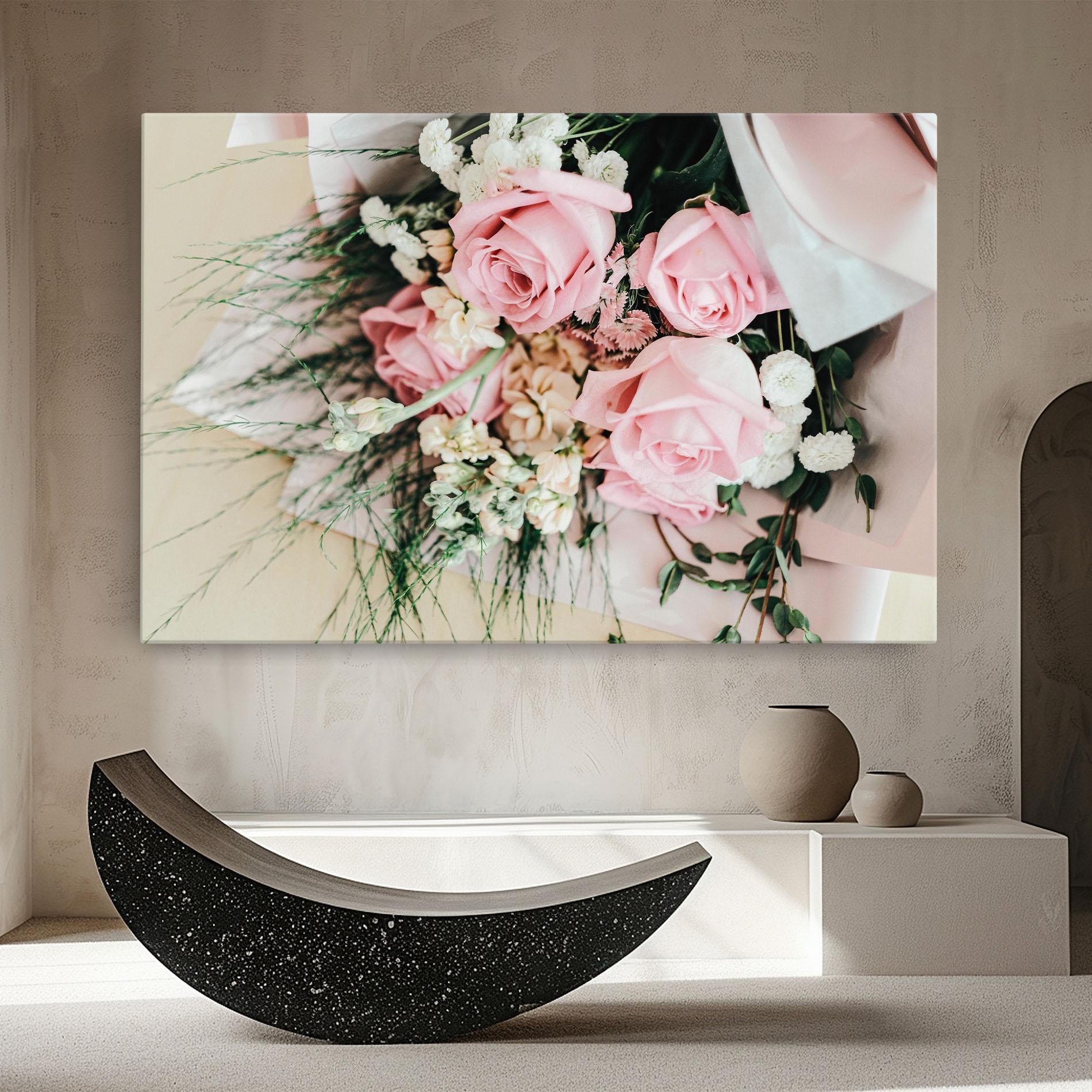 Leinwandbild Baby Pink Bouquet mockup 8