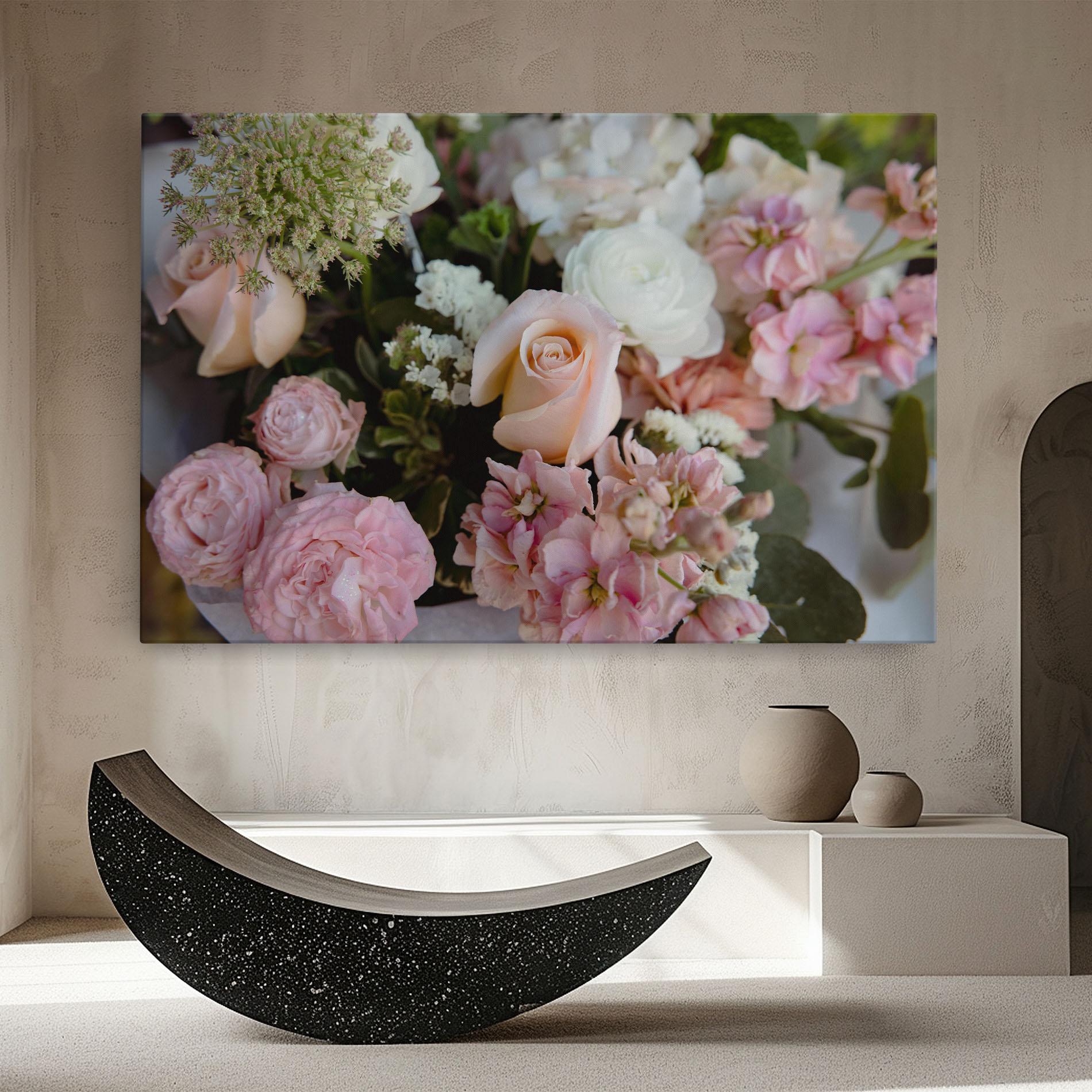 Leinwandbild Beautiful Pink Pastel mockup 8