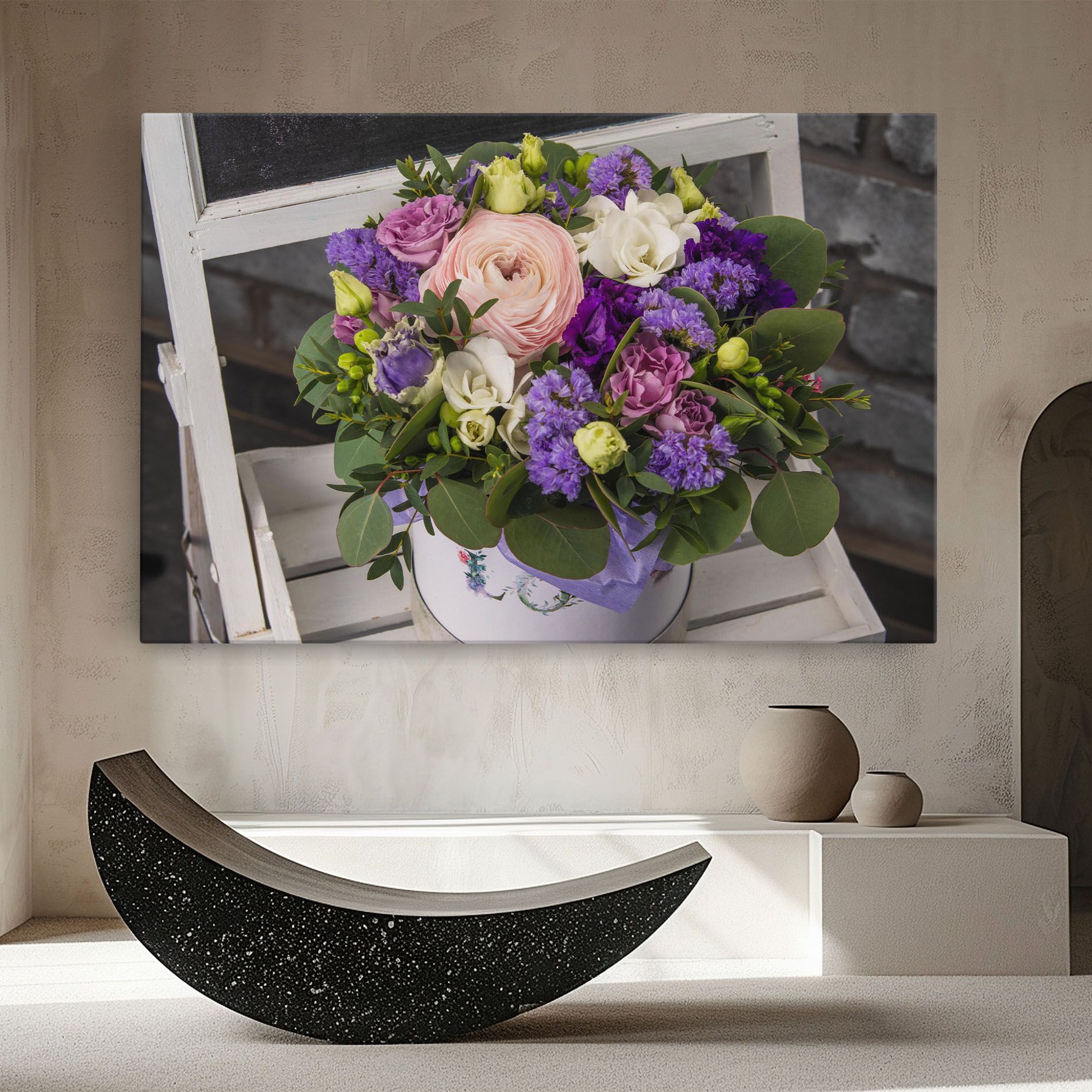 Big Pink Rose Bouquet mockup 8