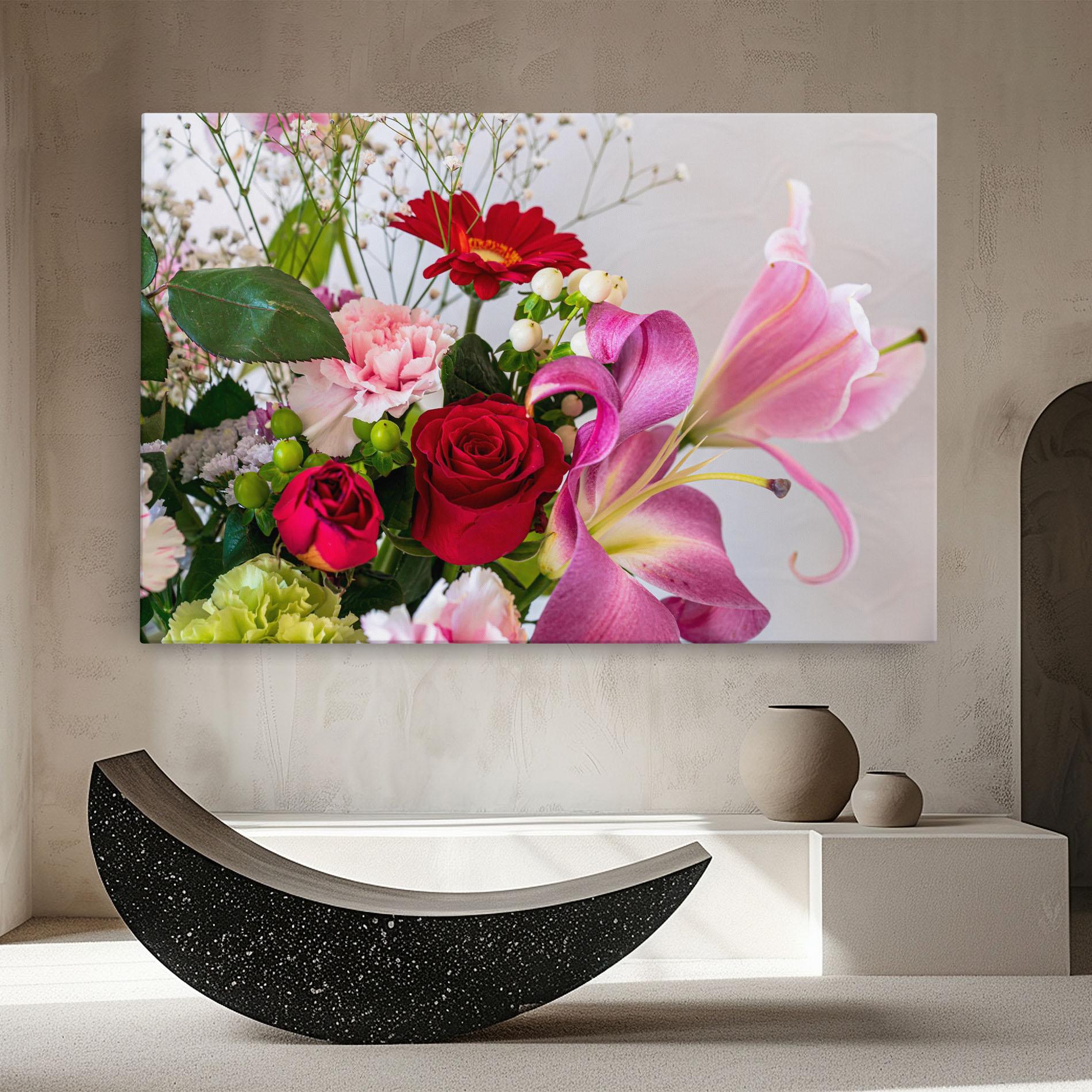 Leinwandbild Bouquet mockup 8