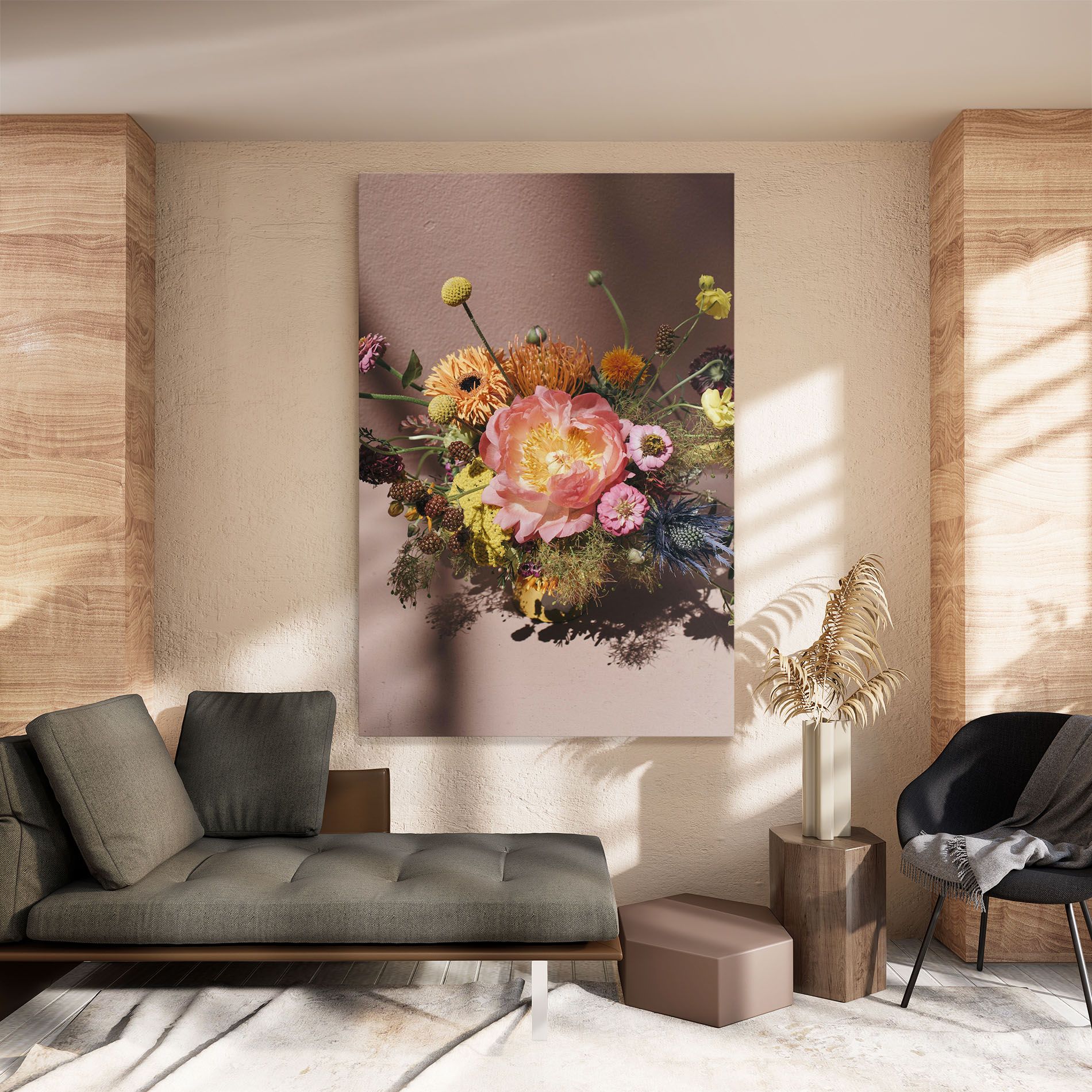 Pastel Orange Bouquet mockup 8