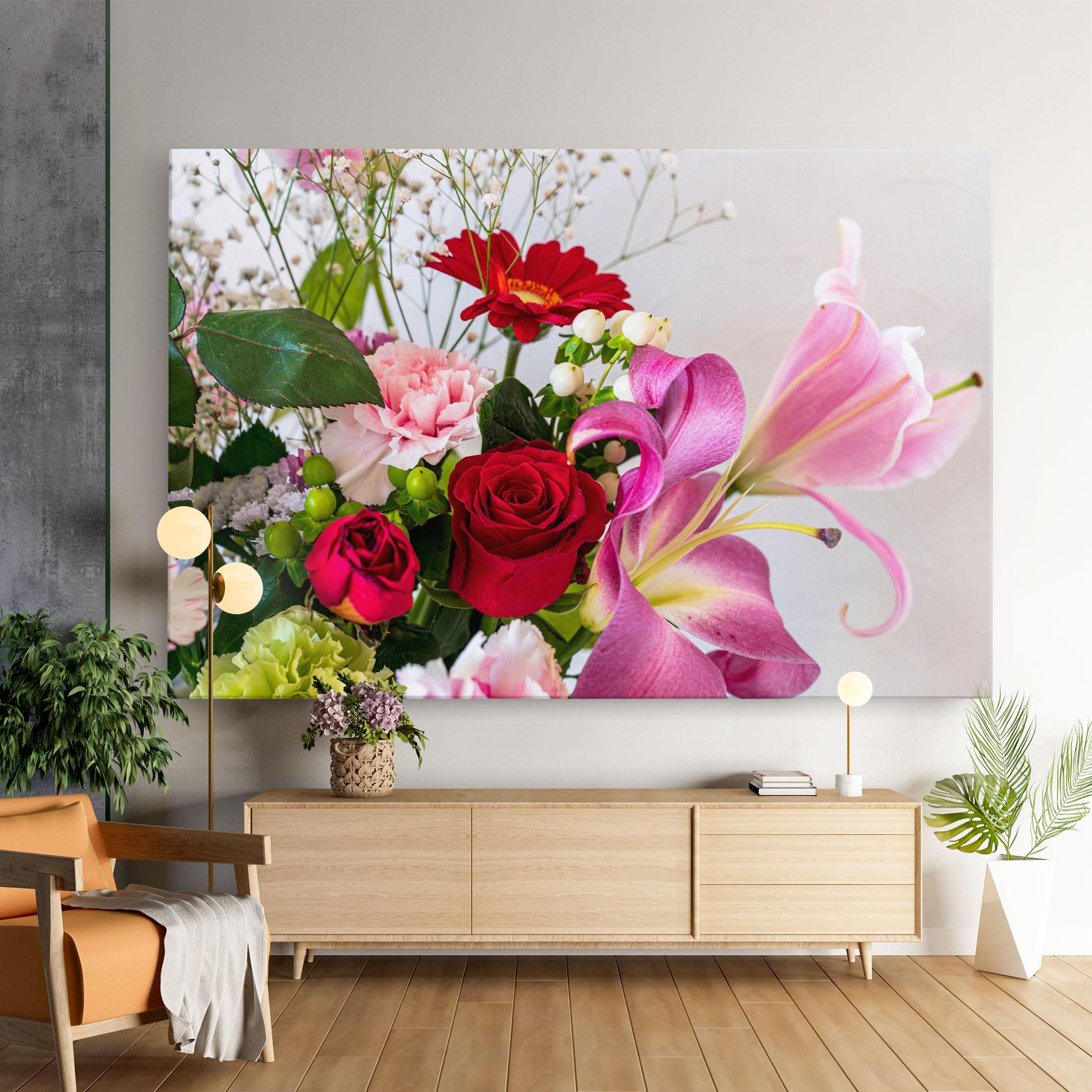 Leinwandbild Bouquet mockup 9