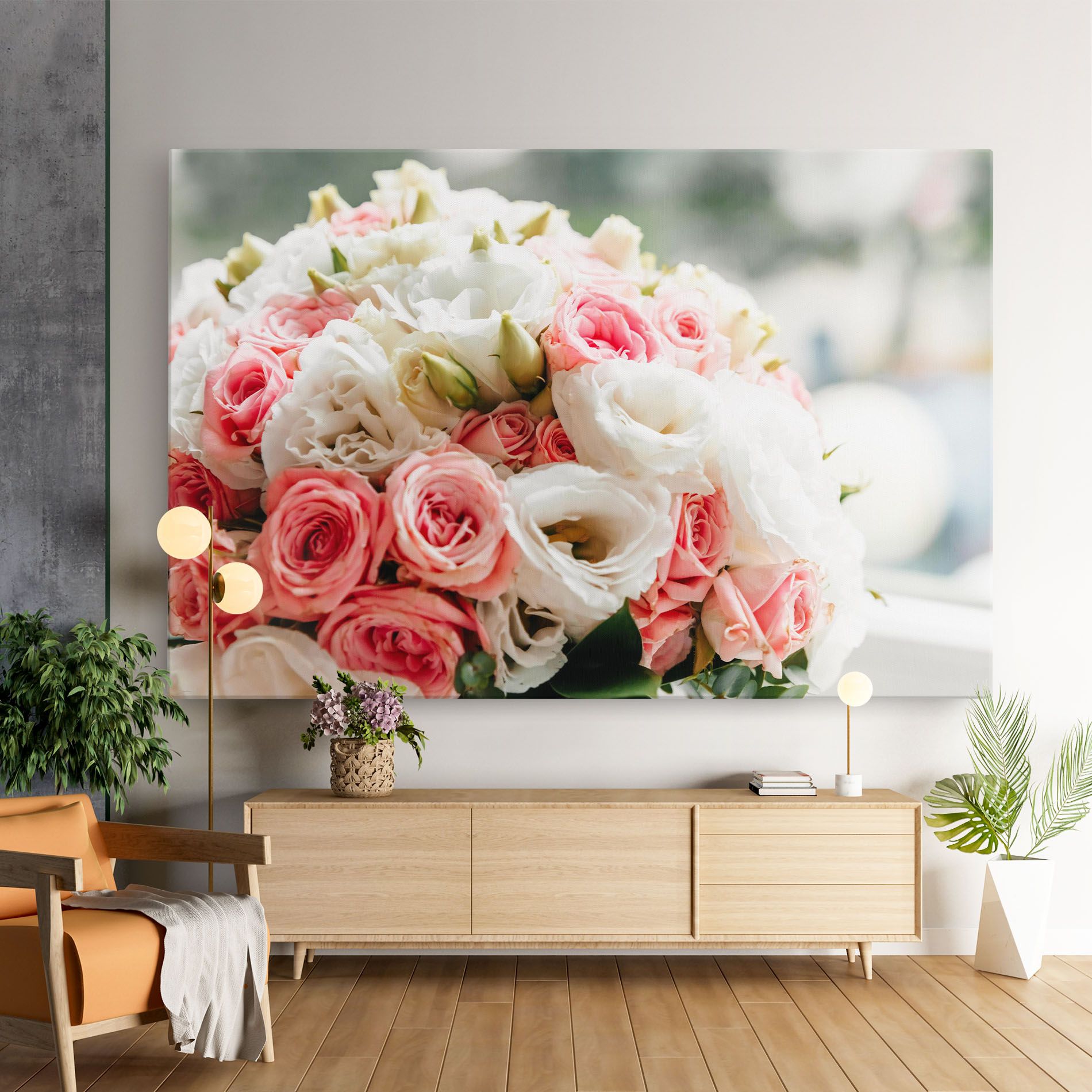 Pink Beautiful Bouquet mockup 9