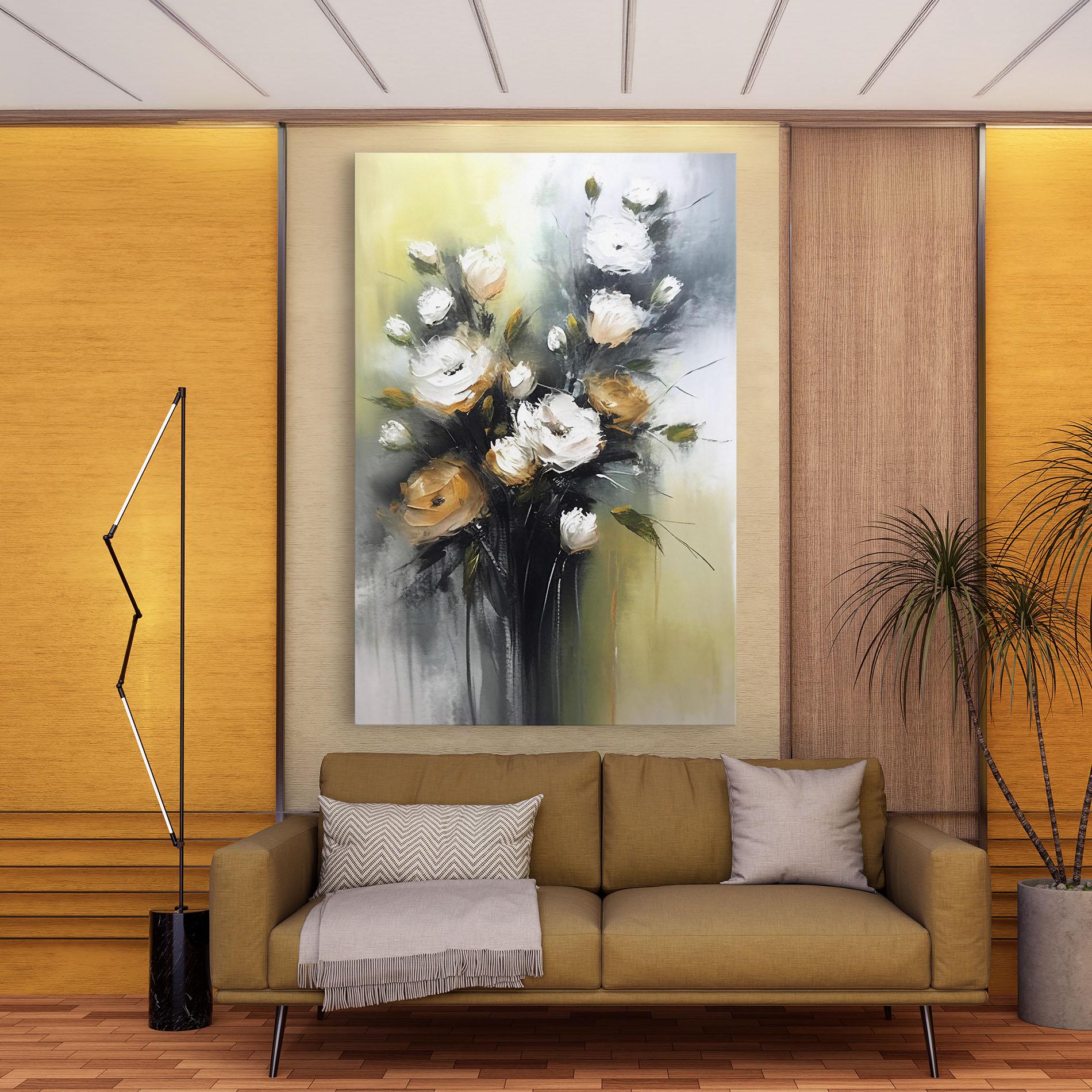 Leinwandbild Bouquet Painting mockup 9
