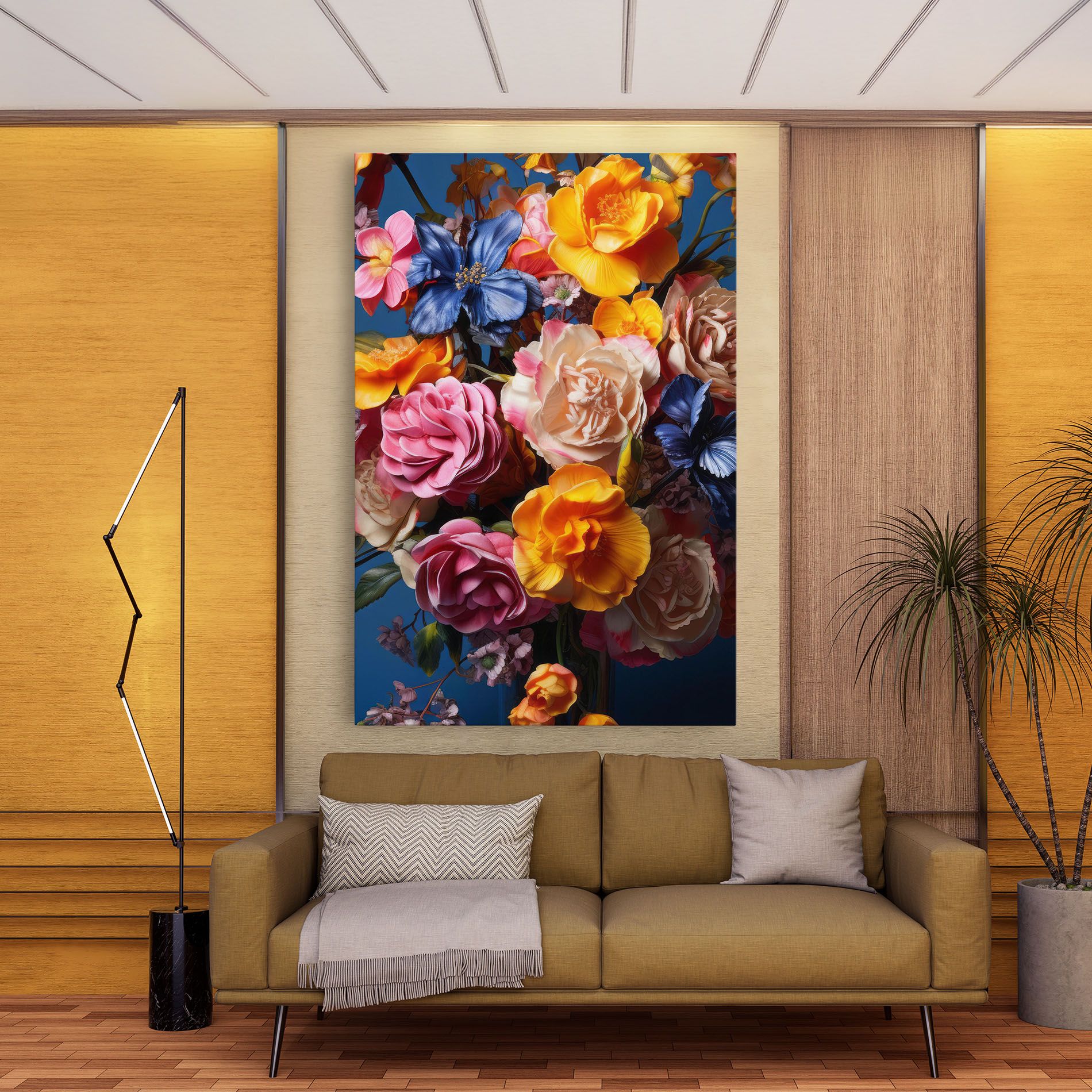 Colorful Flower Bouquet mockup 9
