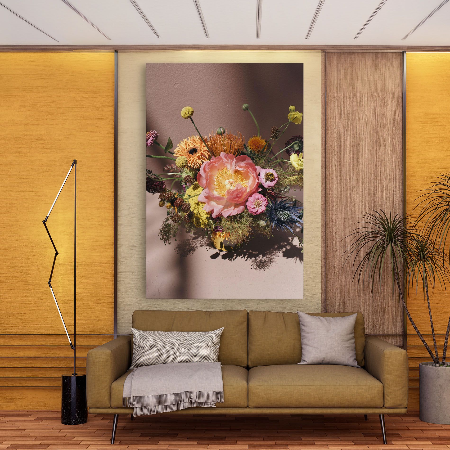 Pastel Orange Bouquet mockup 9