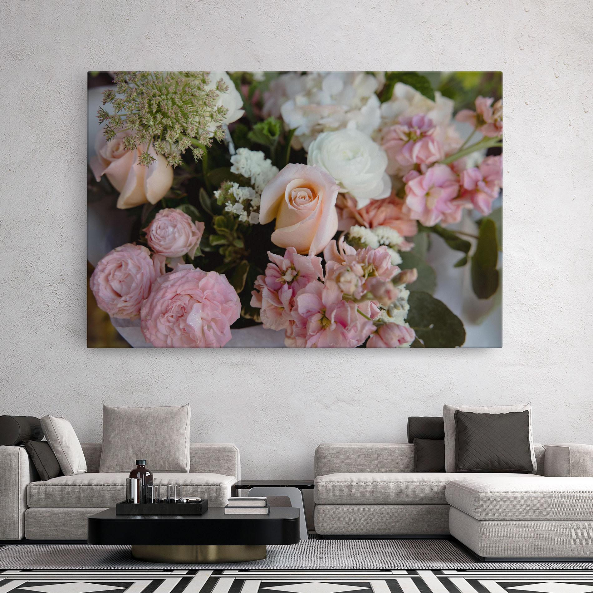 Leinwandbild Beautiful Pink Pastel mockup 2