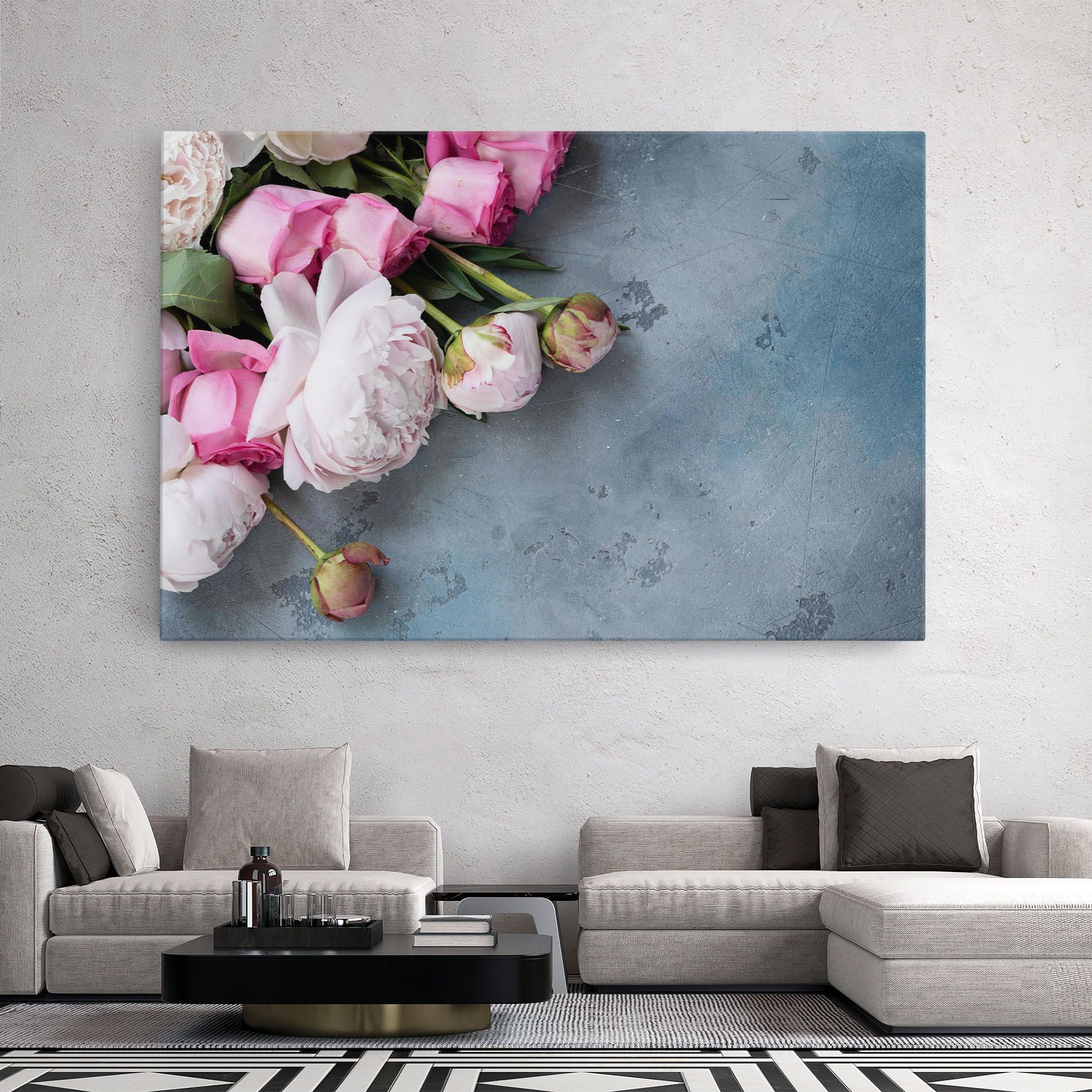 Cute Pink Peonies mockup 2