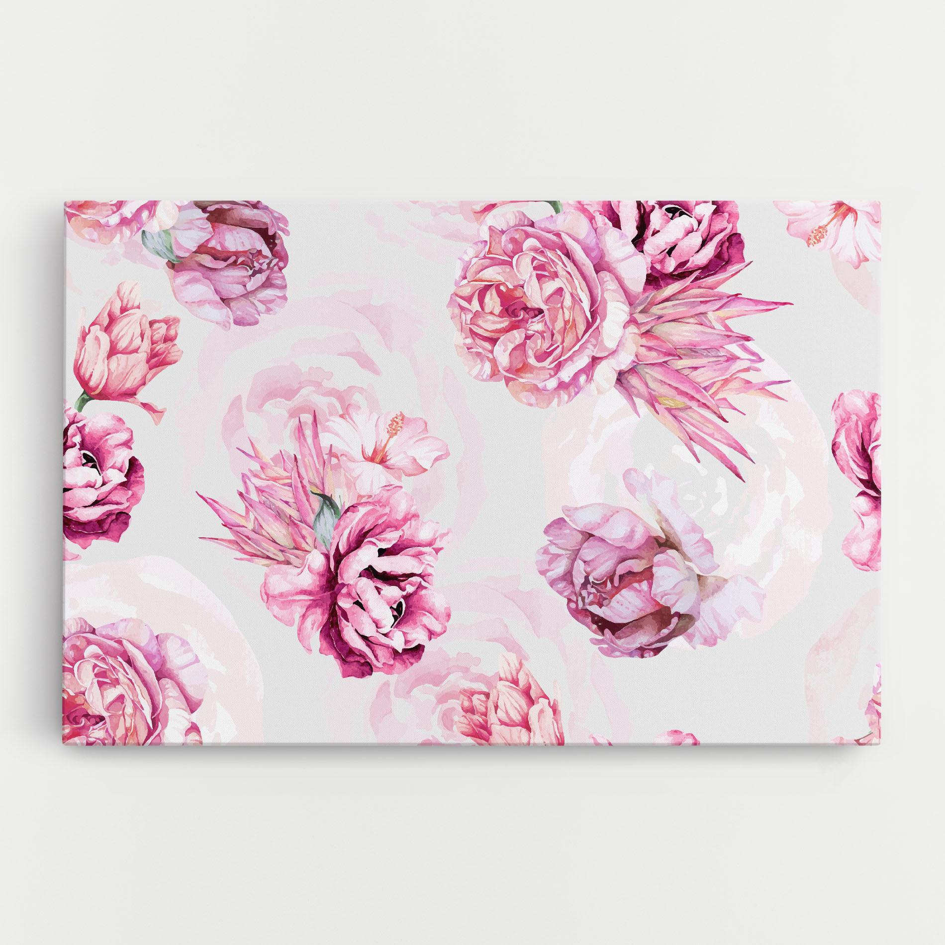 Leinwandbild Blooming Peony mockup 0