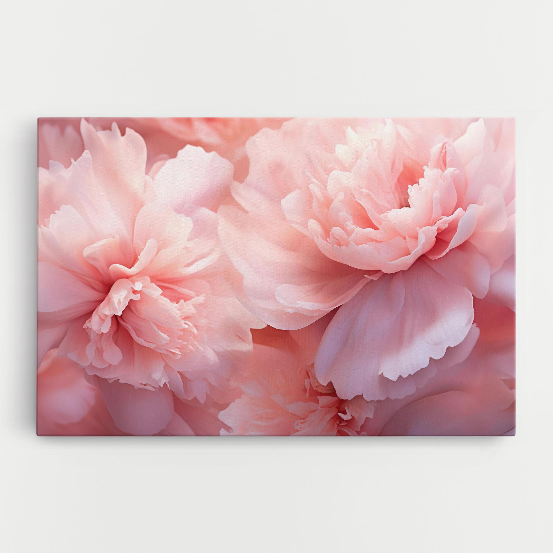 Leinwandbild Close Up Dreamy Peony mockup 0