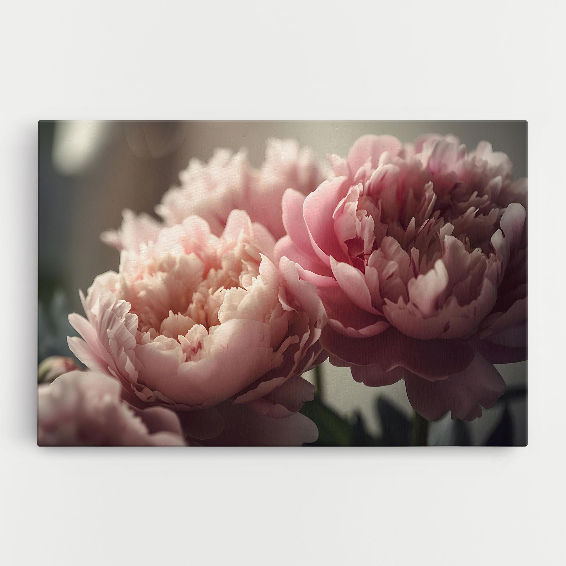 Leinwandbild Cream Dreamy Peony mockup 0