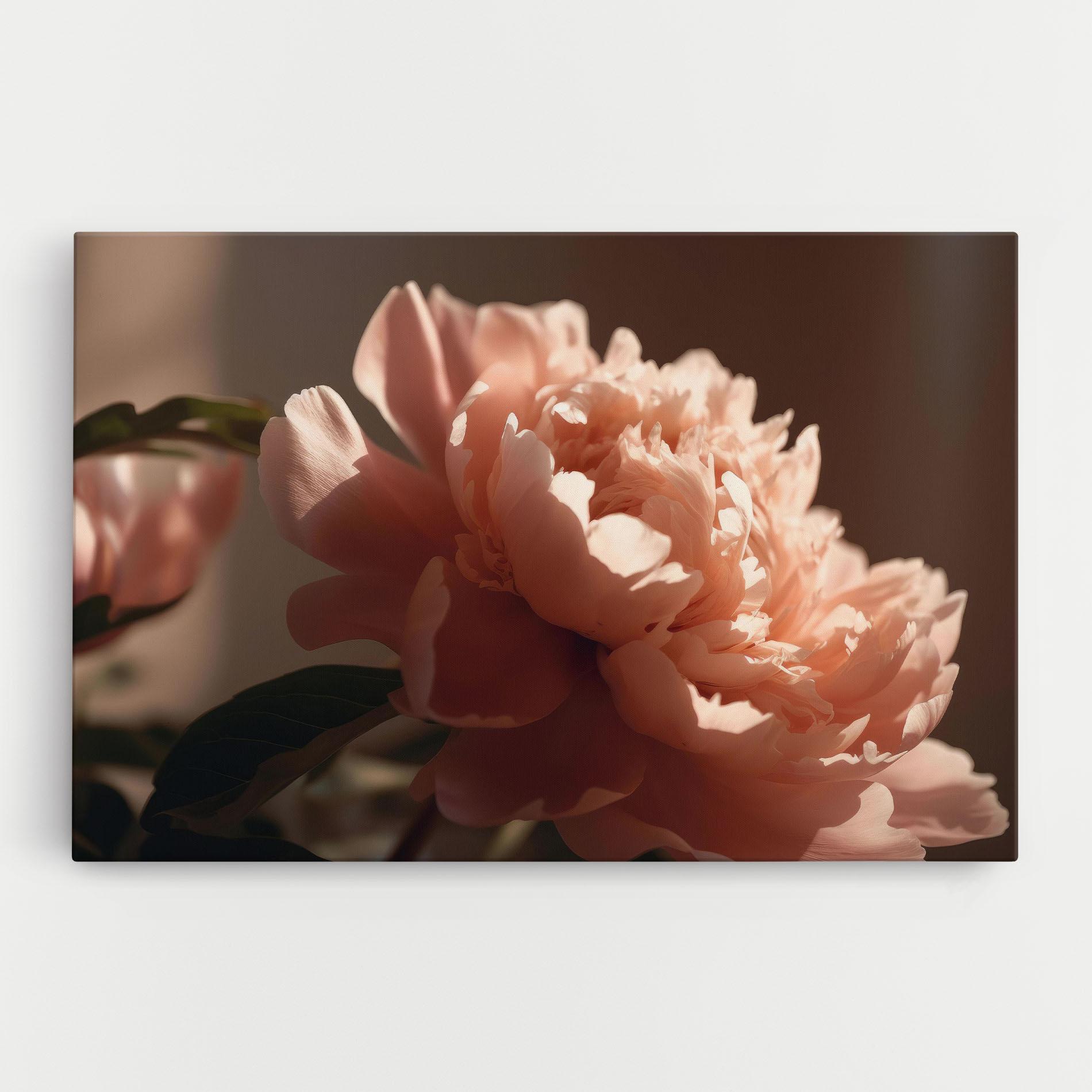 Leinwandbild Light Orange Peony View mockup 0