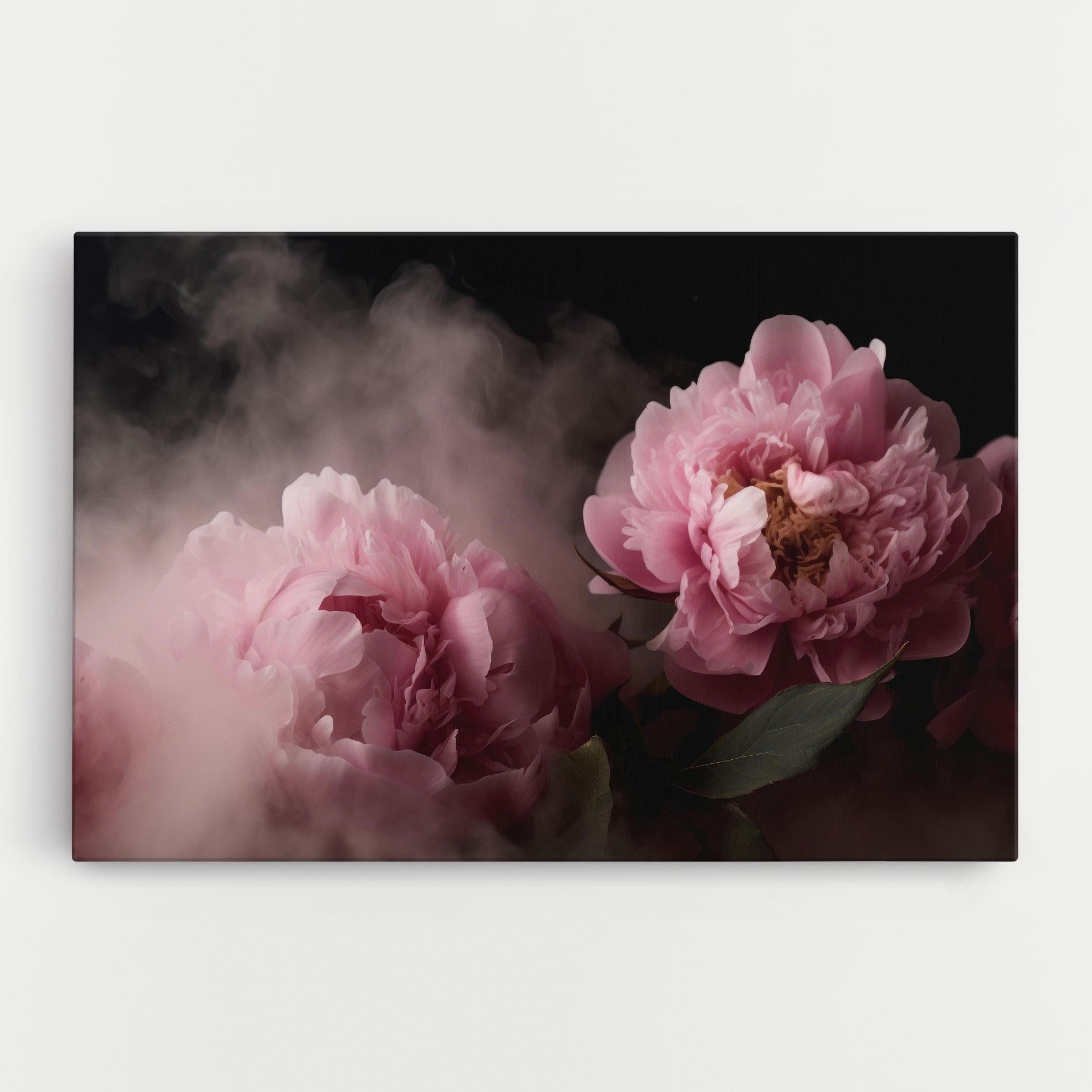 Leinwandbild Peony In Smoke mockup 0