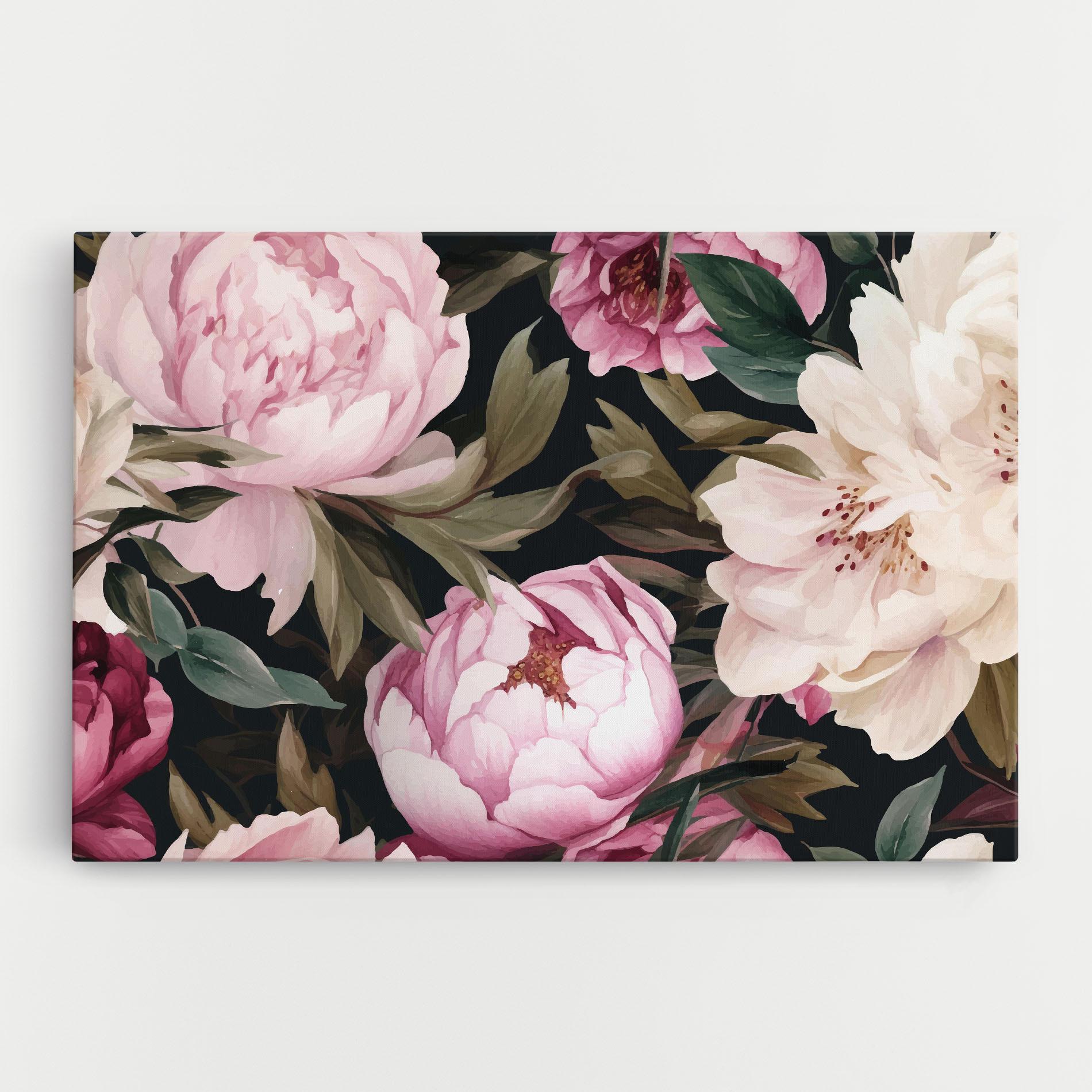 Leinwandbild Peony Paint mockup 0