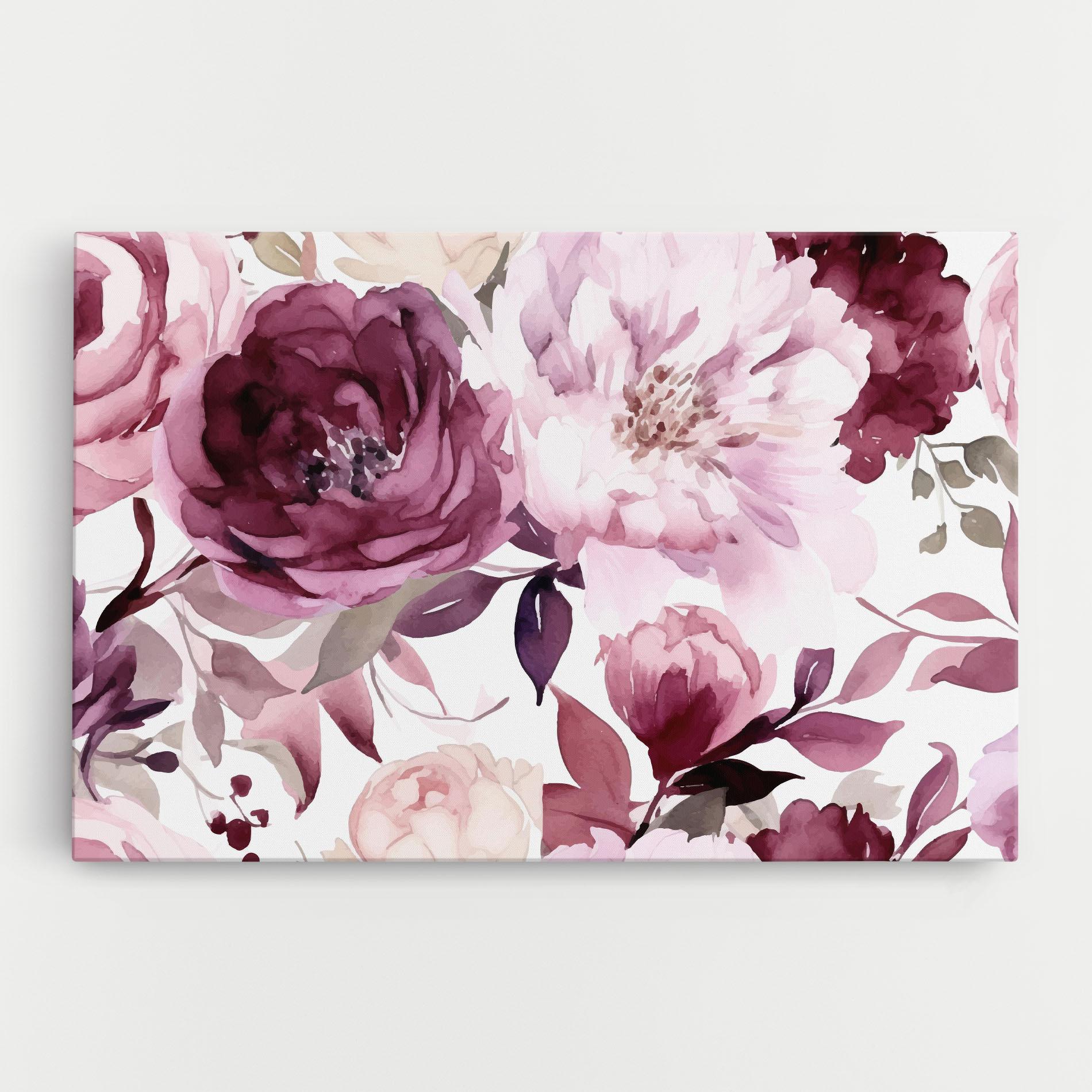 Leinwandbild Peony Pink Purple mockup 0