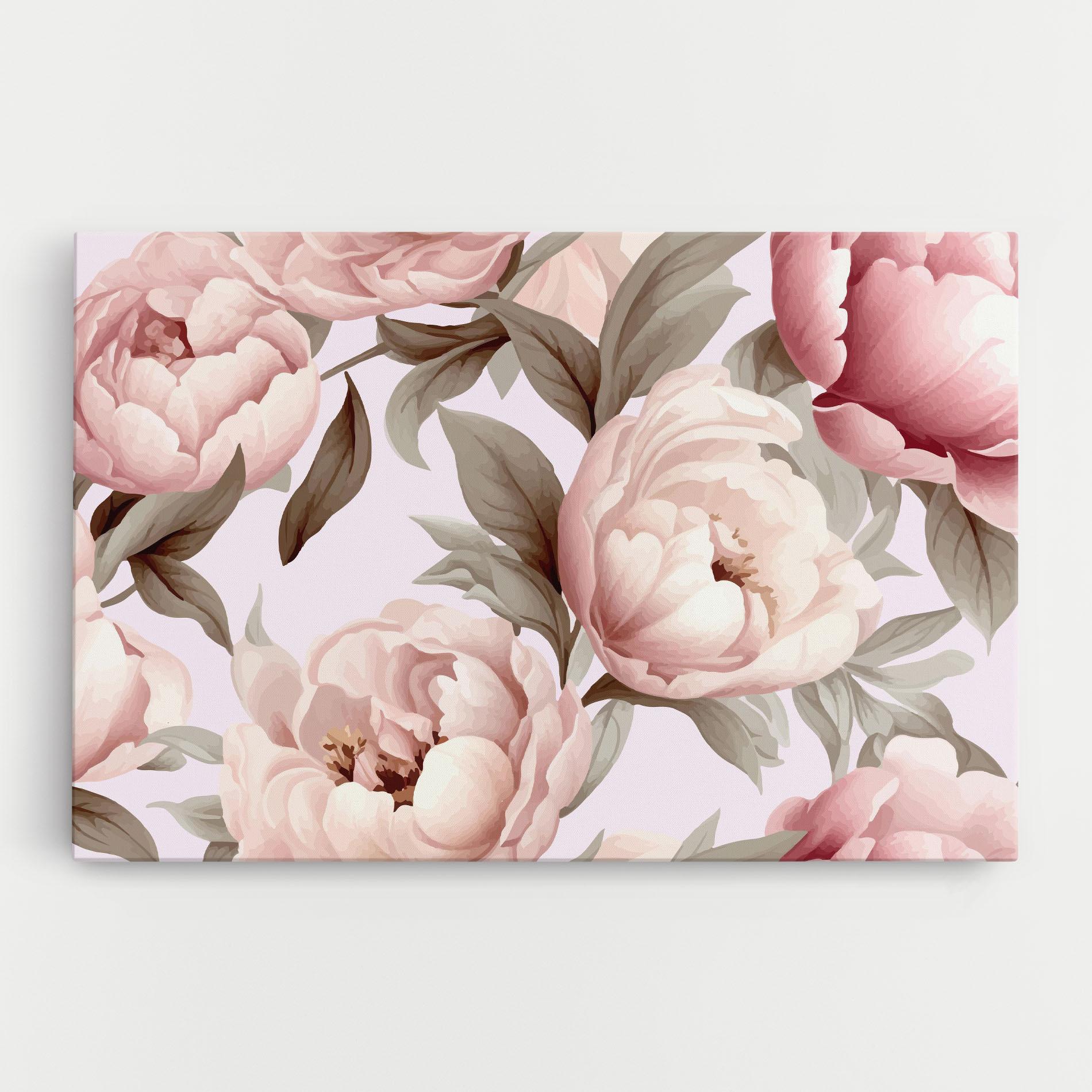 Leinwandbild Pink Peony Buds mockup 0