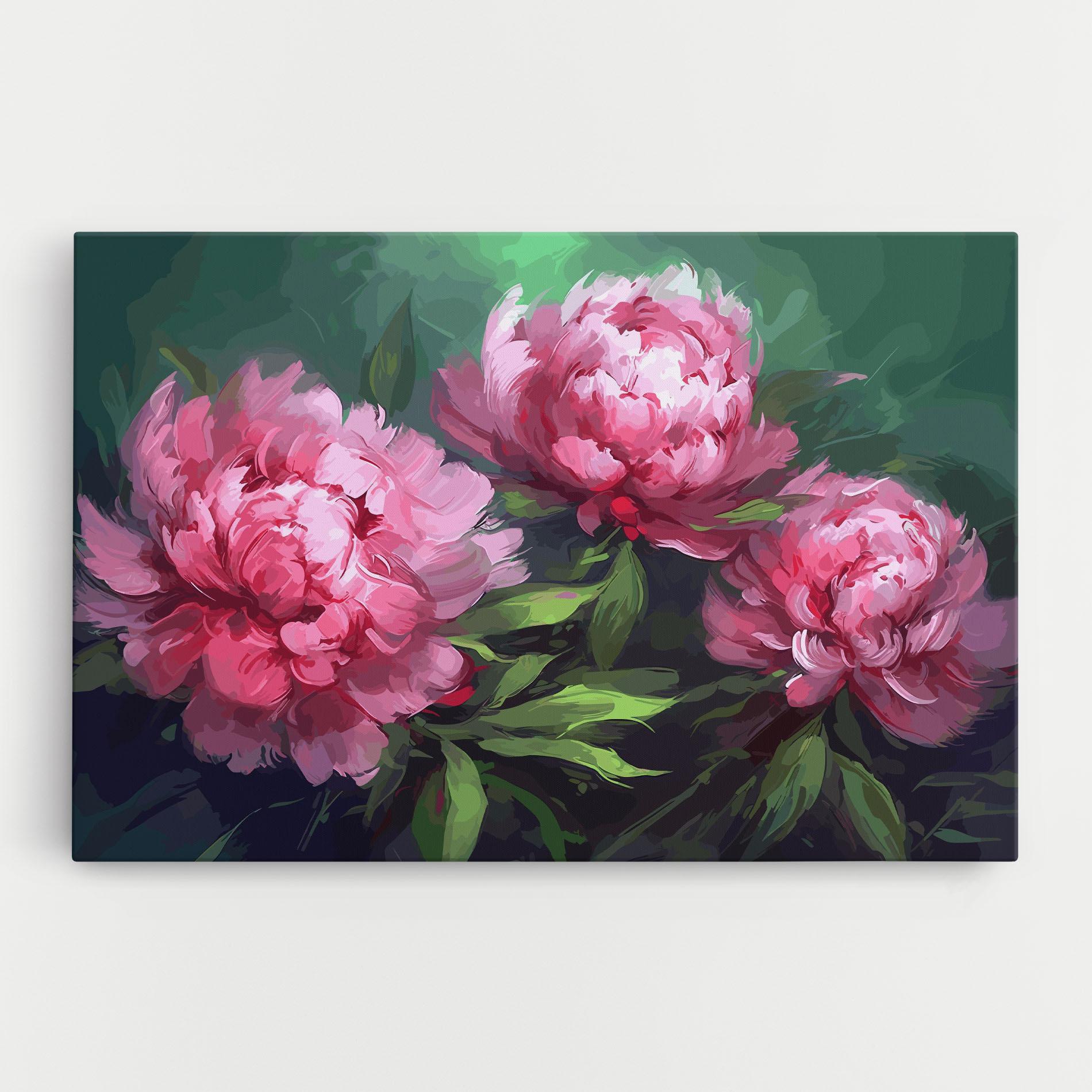 Leinwandbild Pretty Peonies mockup 0