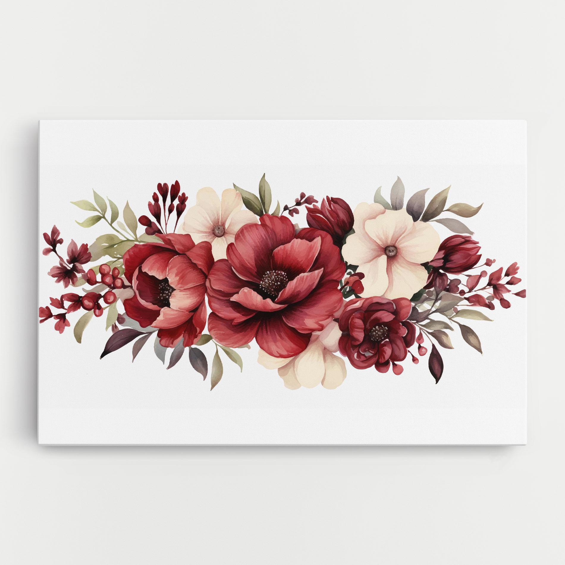Leinwandbild Red Peony mockup 0
