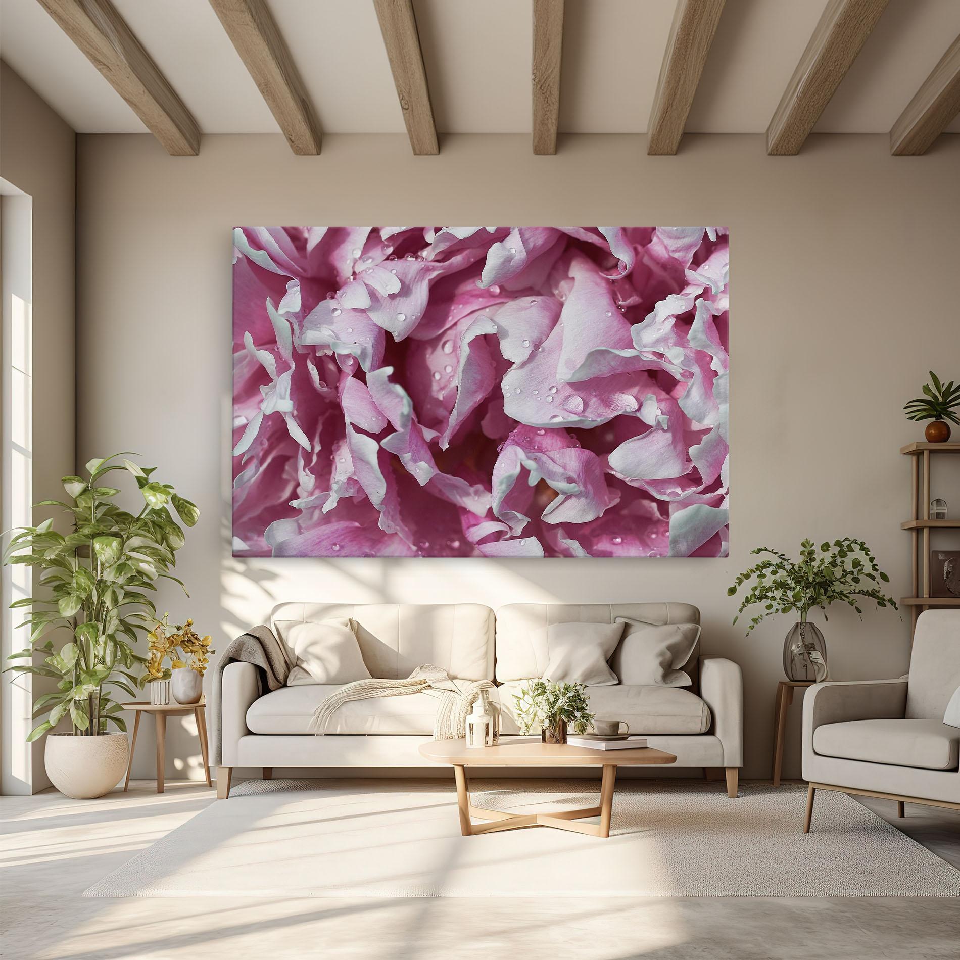 Leinwandbild Peony Petals mockup 6