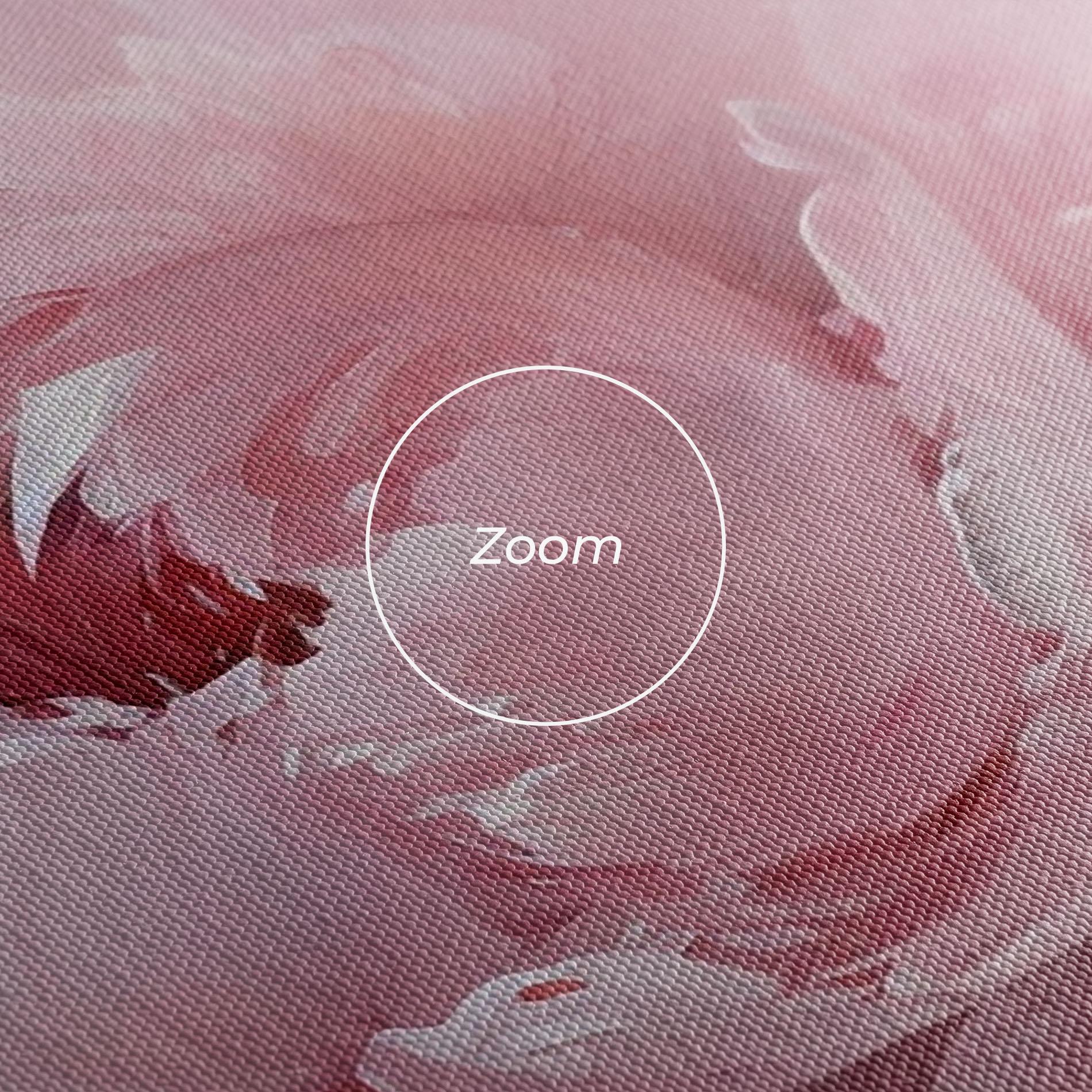 Leinwandbild Dreamy Painting Peony mockup 3