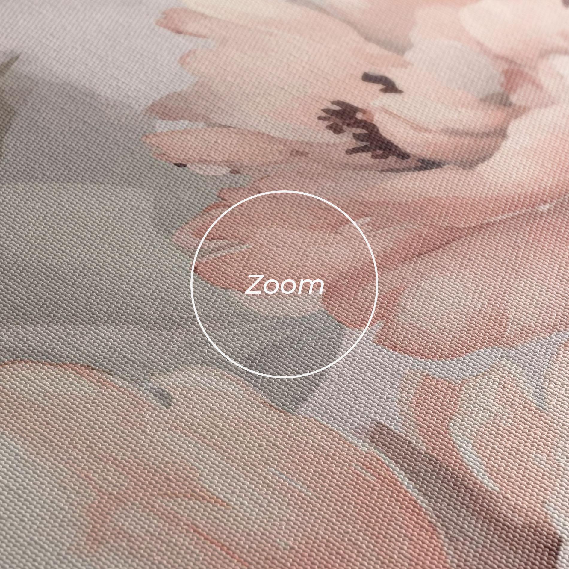 Leinwandbild Dreamy Peony Art mockup 3