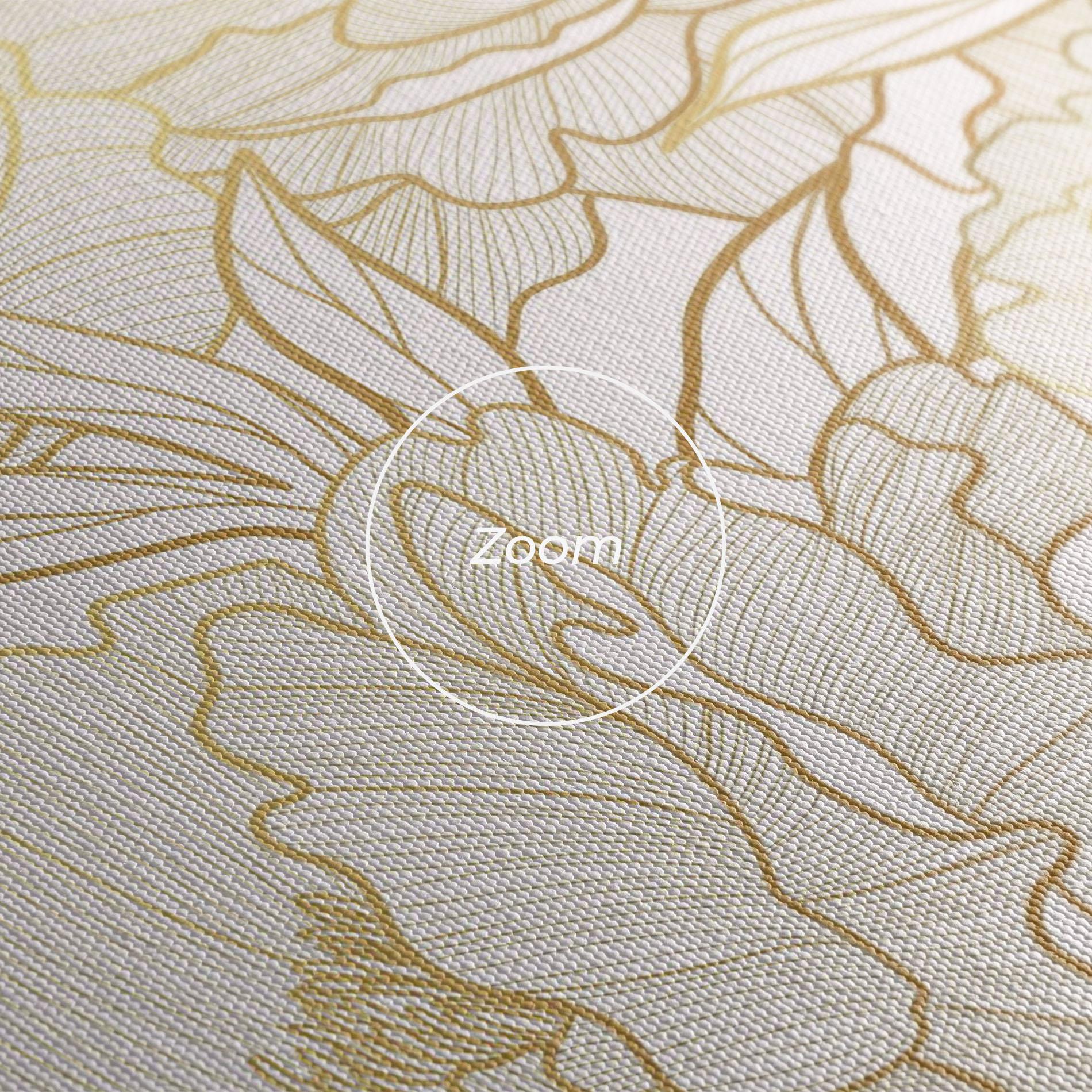Leinwandbild Golden Peony mockup 3