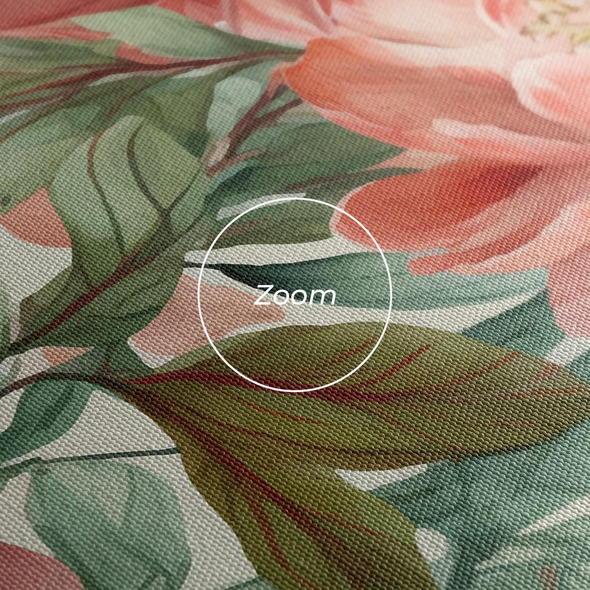 Leinwandbild Light Red Peony mockup 3