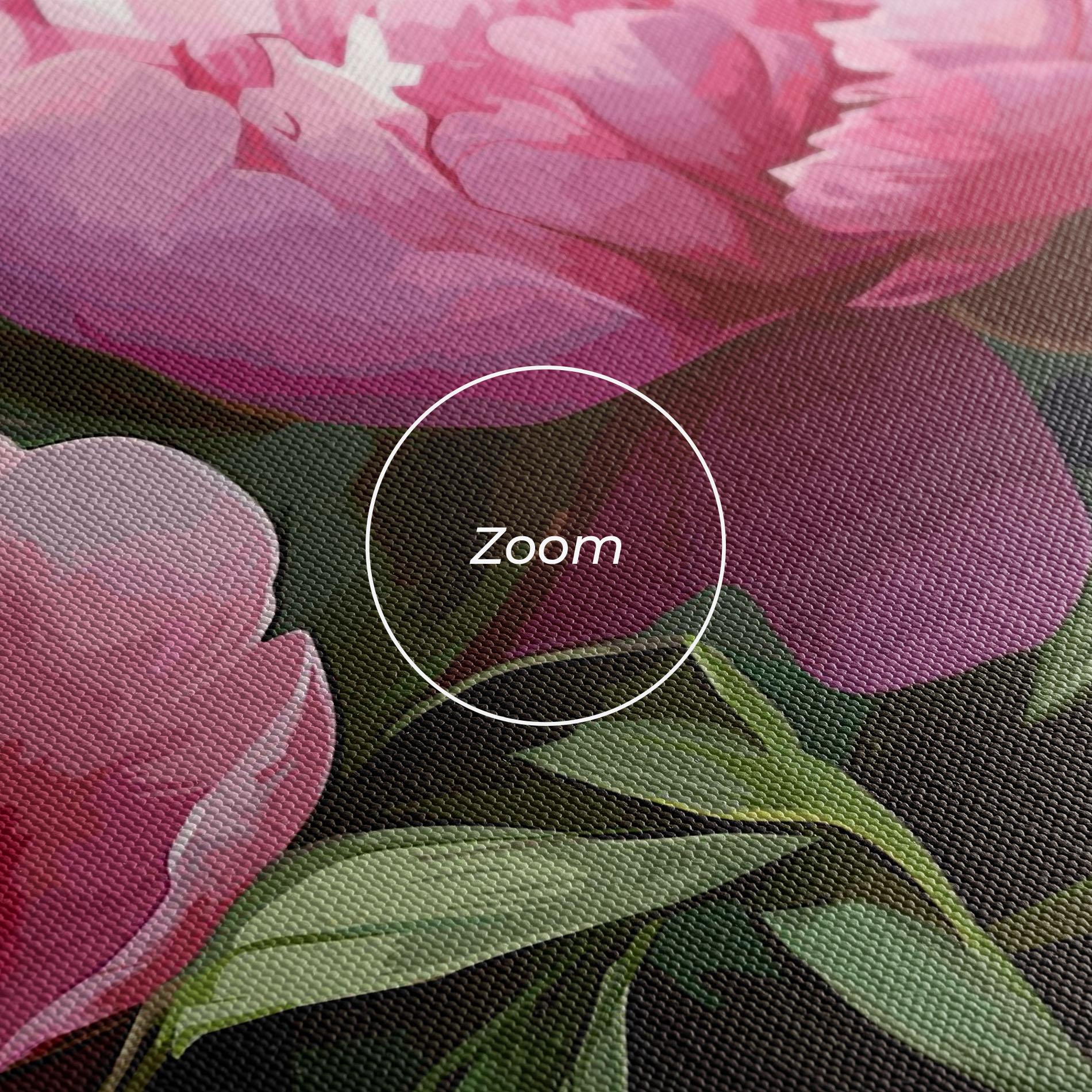 Leinwandbild Peonies Art mockup 3