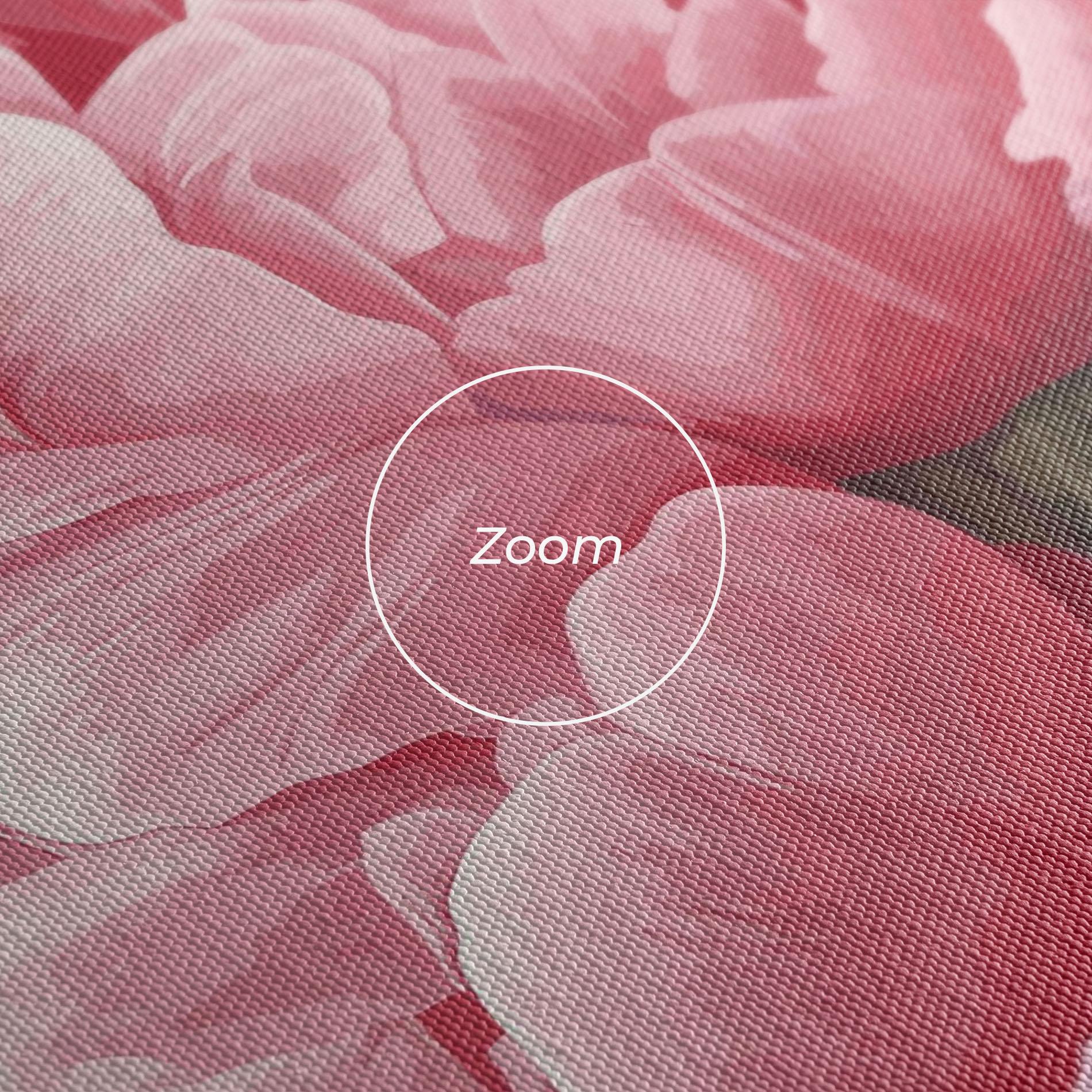 Leinwandbild Peony On Pink mockup 3