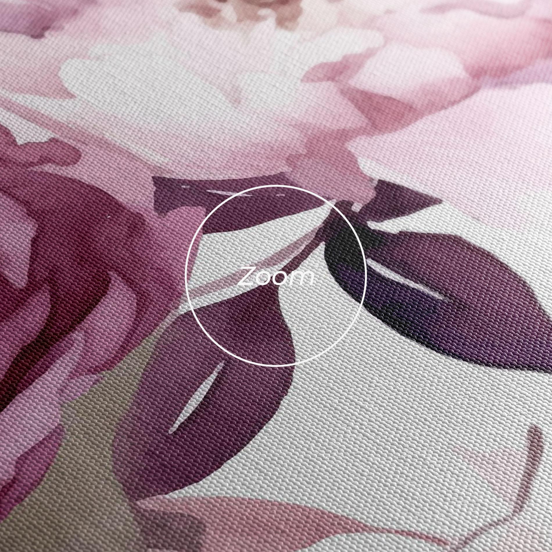 Leinwandbild Peony Pink Purple mockup 3