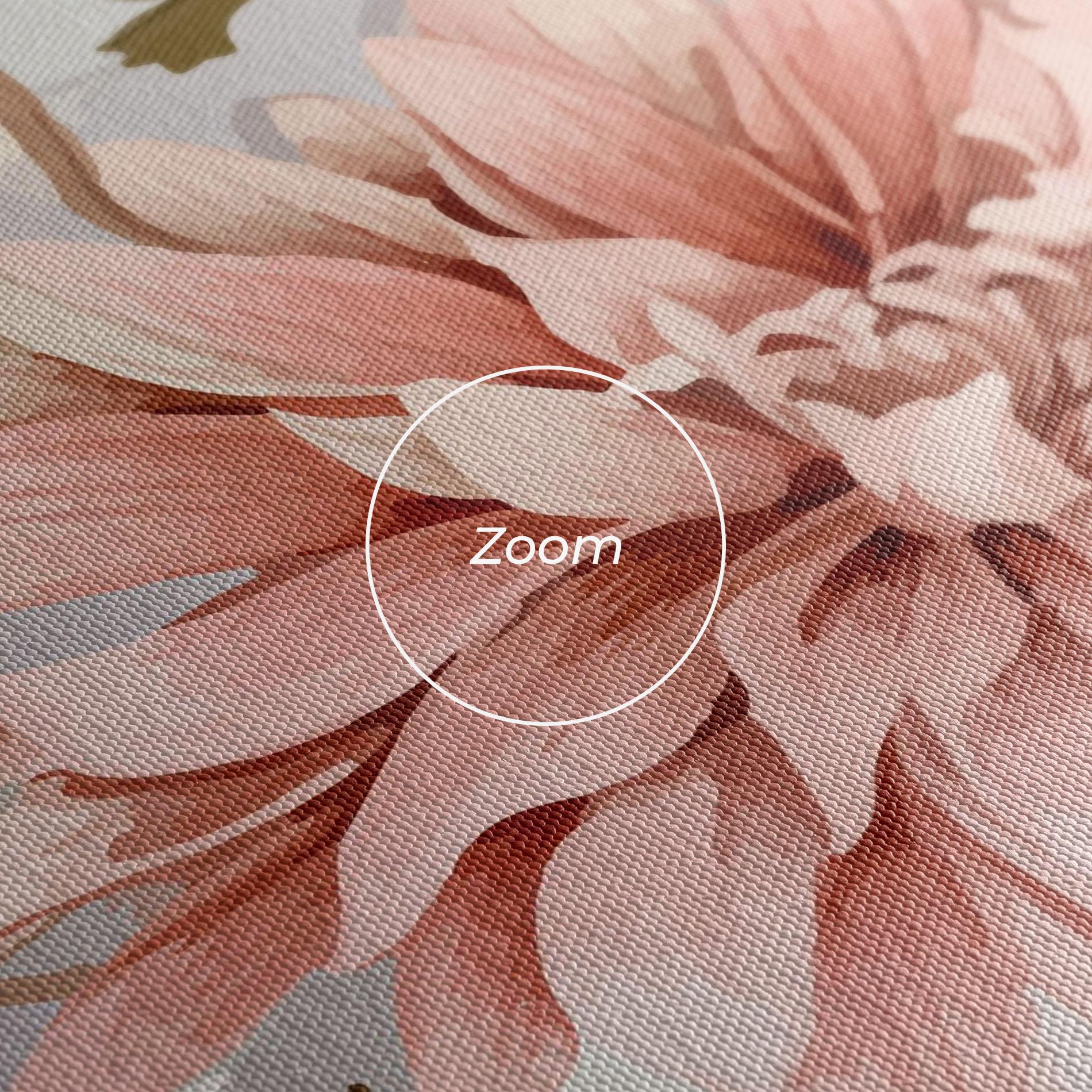 Leinwandbild Pink Cream Open Peony mockup 3