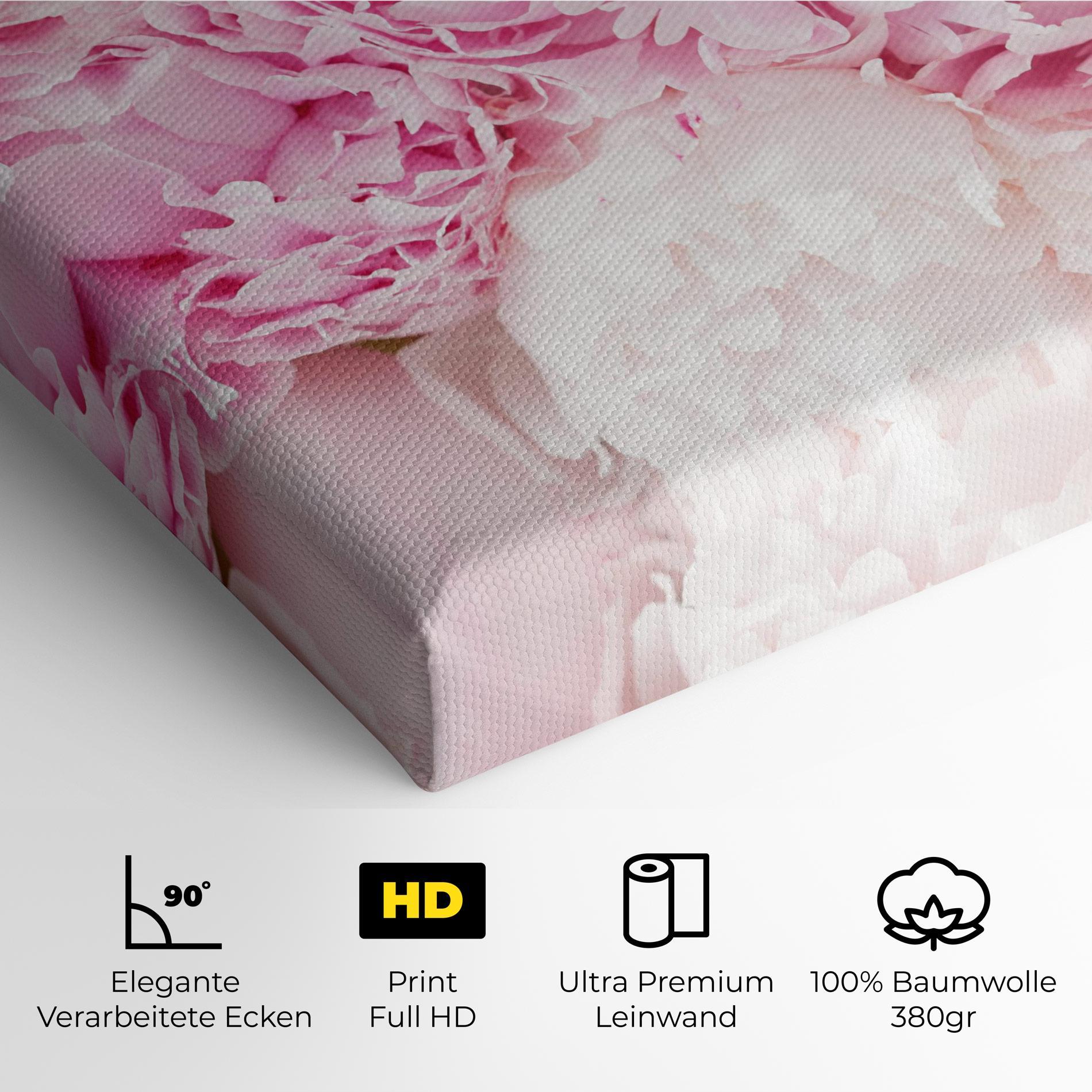 Leinwandbild Dreamy Pink Pastel Peony mockup 4