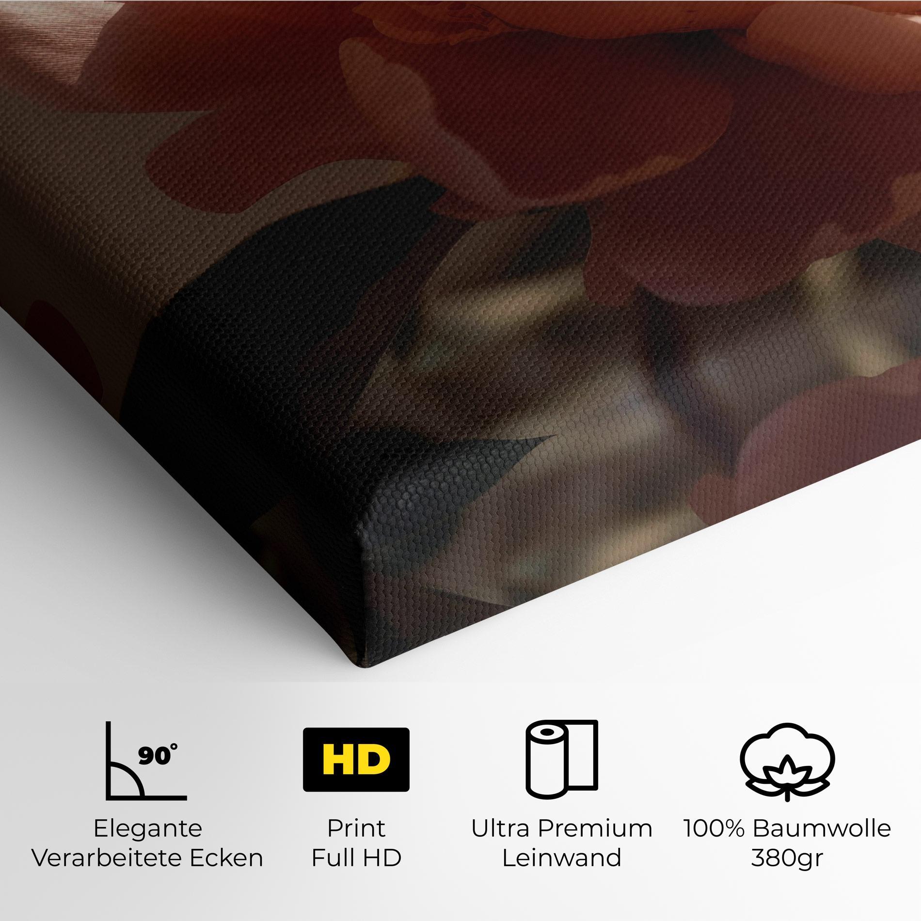 Leinwandbild Light Orange Peony View mockup 4