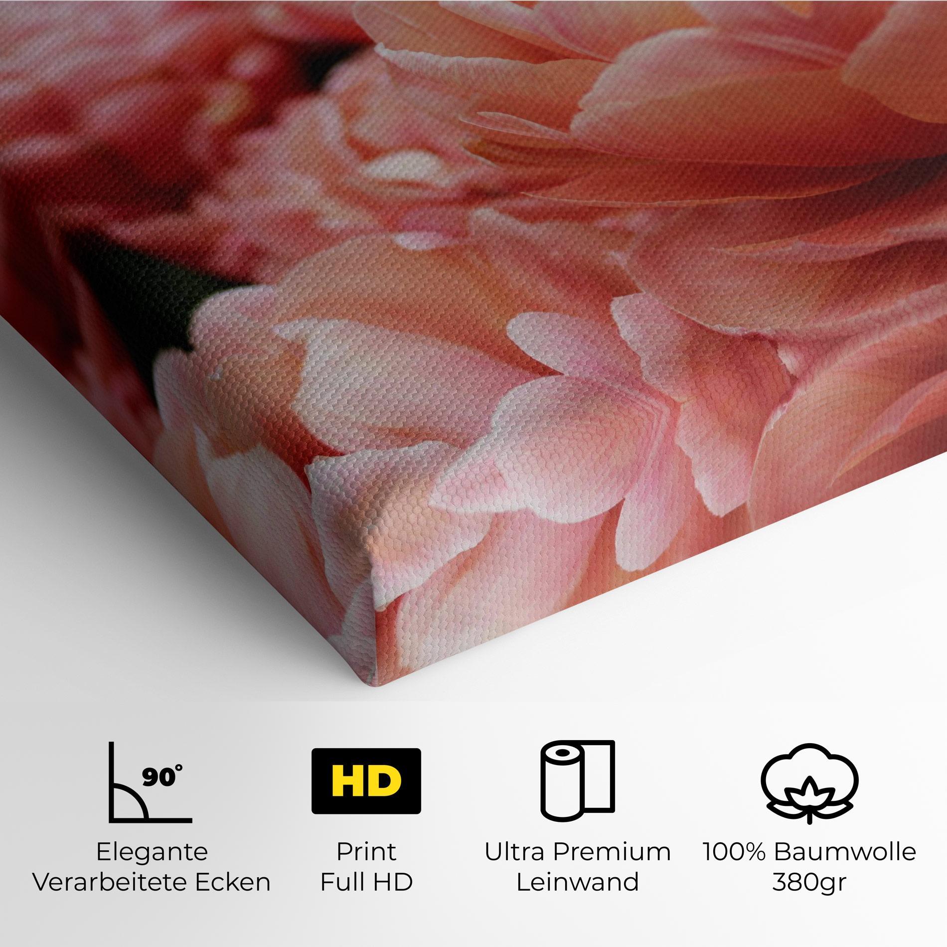Leinwandbild Light Orange Peony mockup 4