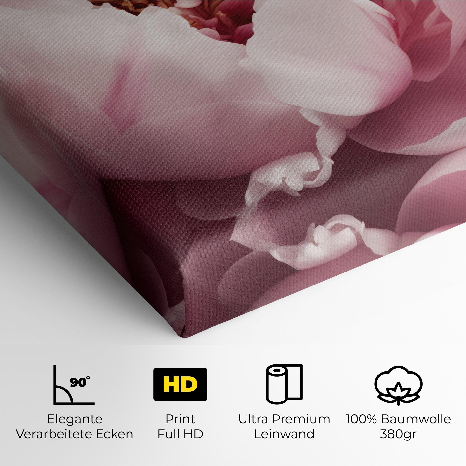 Leinwandbild Pastel Peony Petals mockup 4
