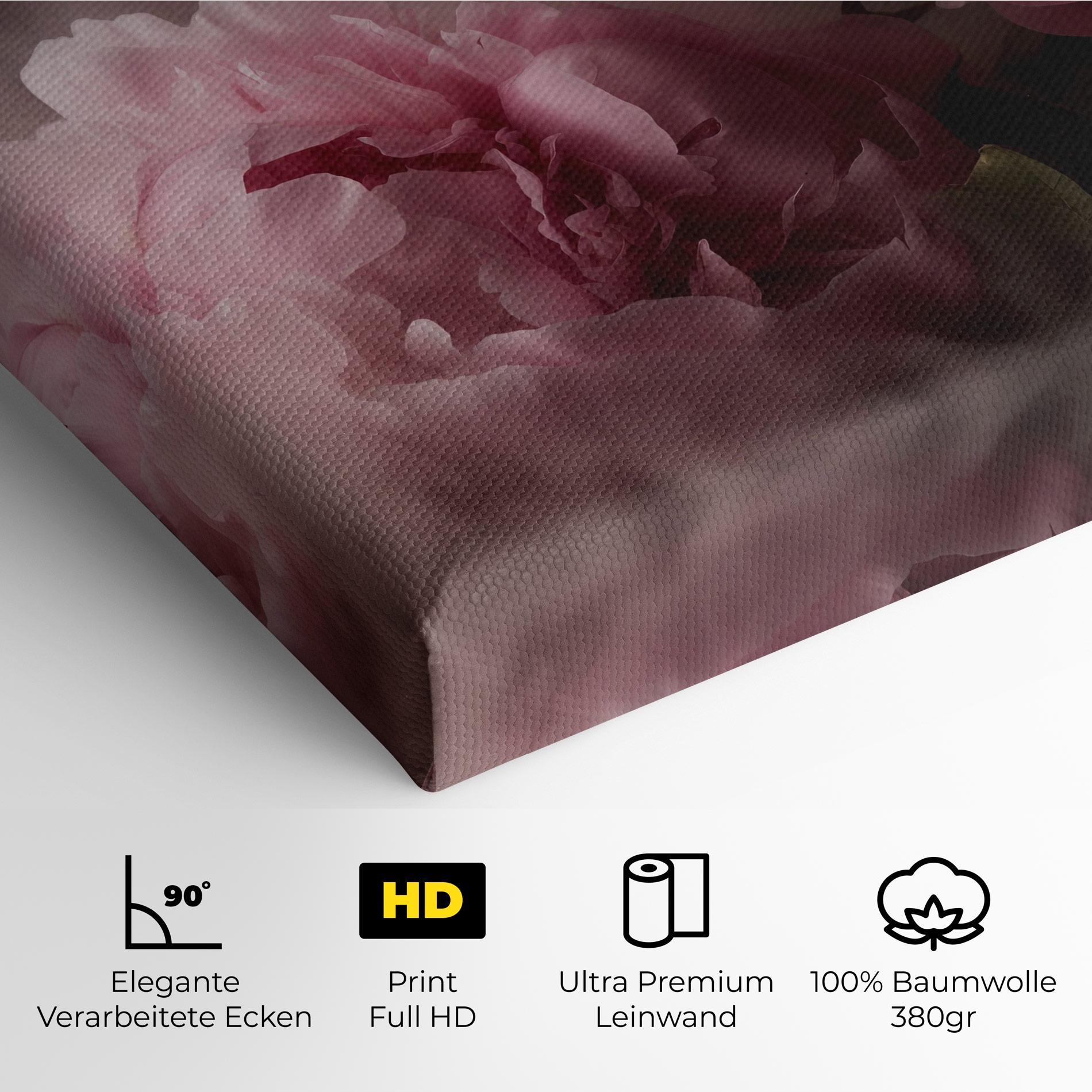 Leinwandbild Peony In Smoke mockup 4