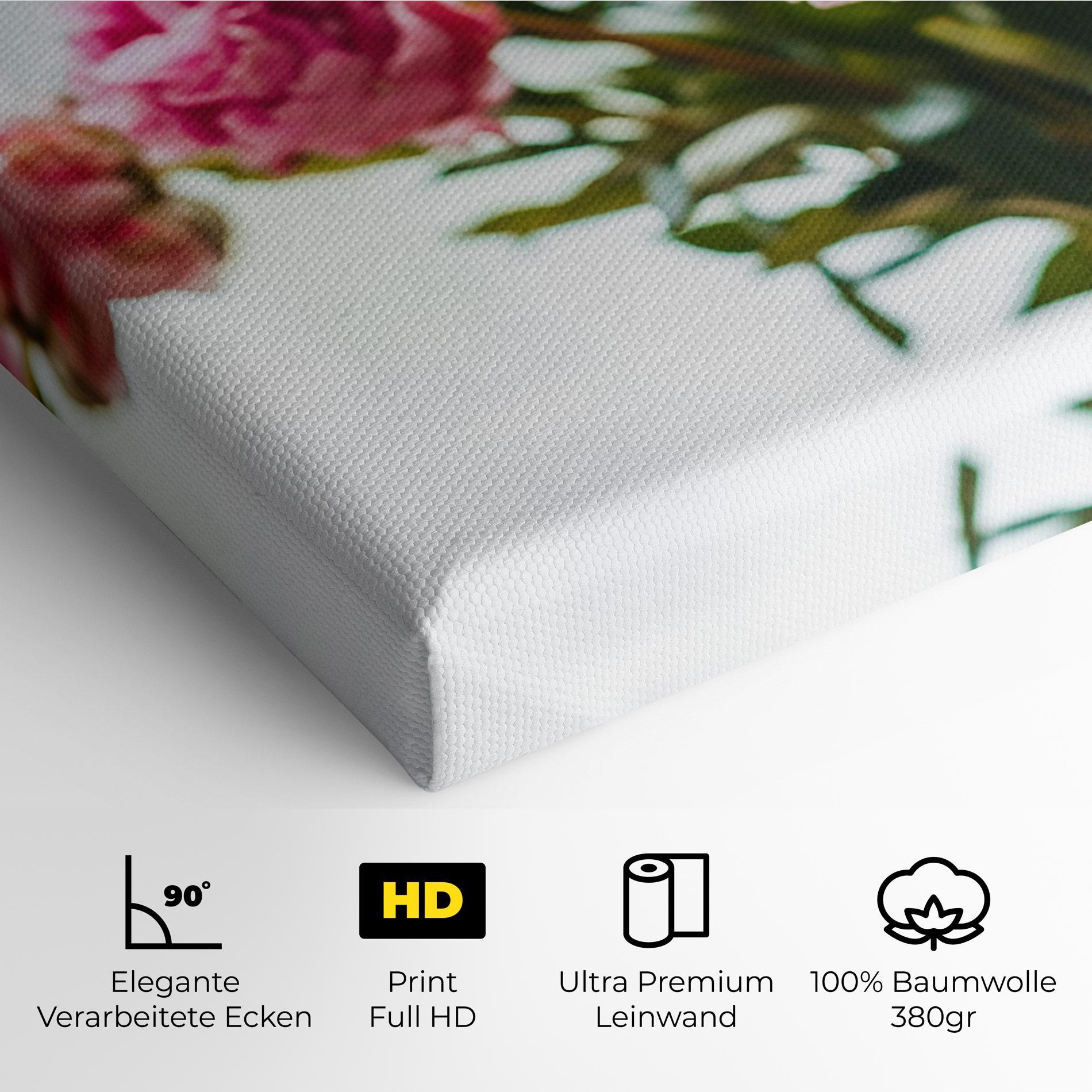 Leinwandbild Peony In Vase mockup 4