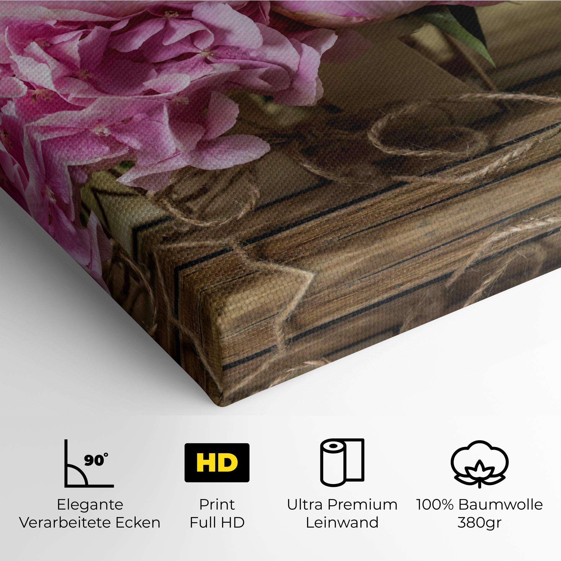 Leinwandbild Peony On Table mockup 4