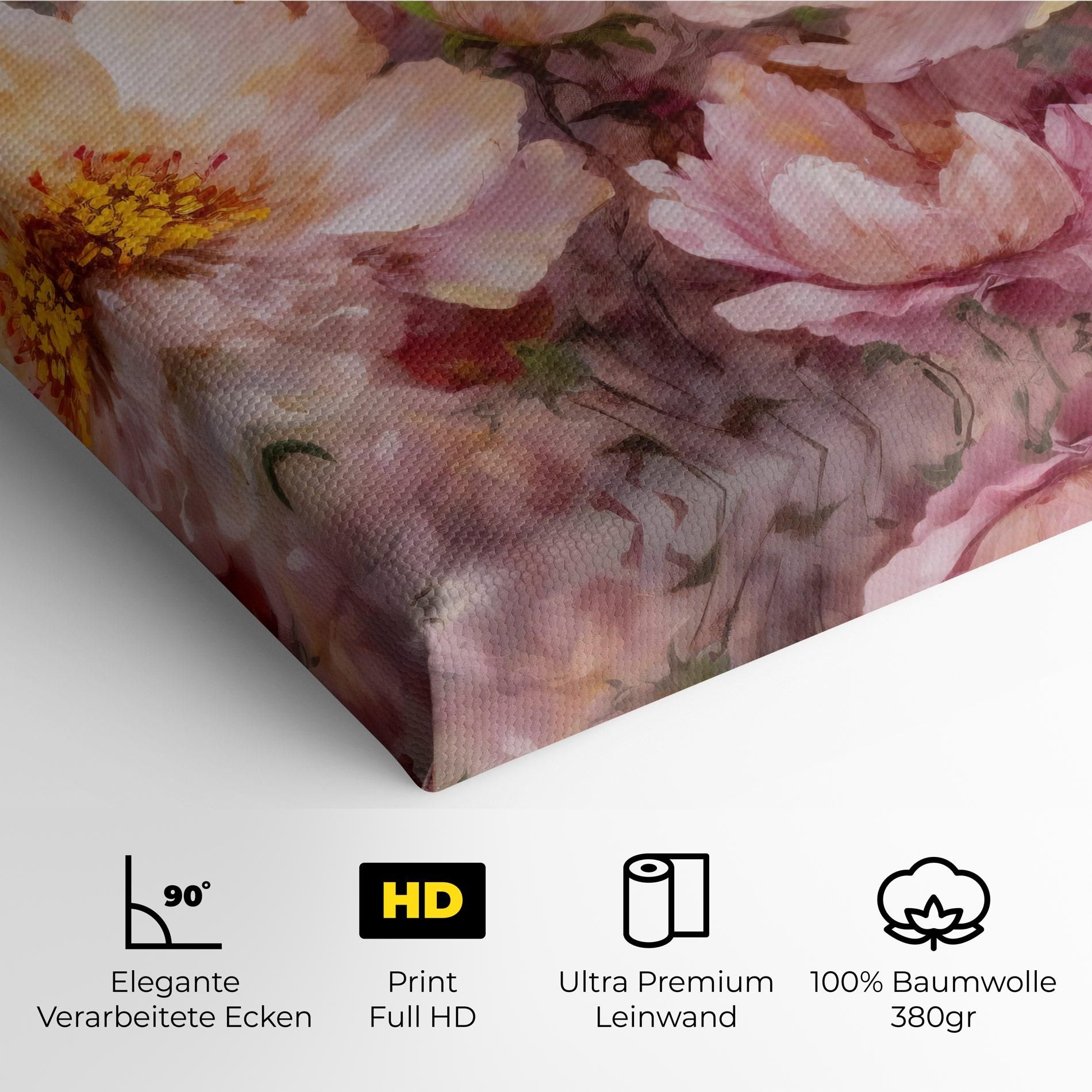 Peony Painting Art mockup 4