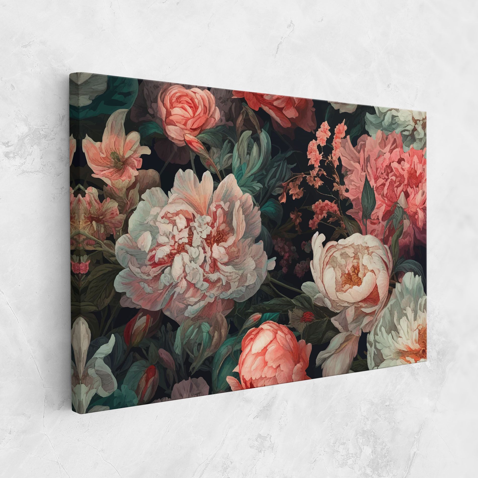 Artistic Pink Peony mockup 1