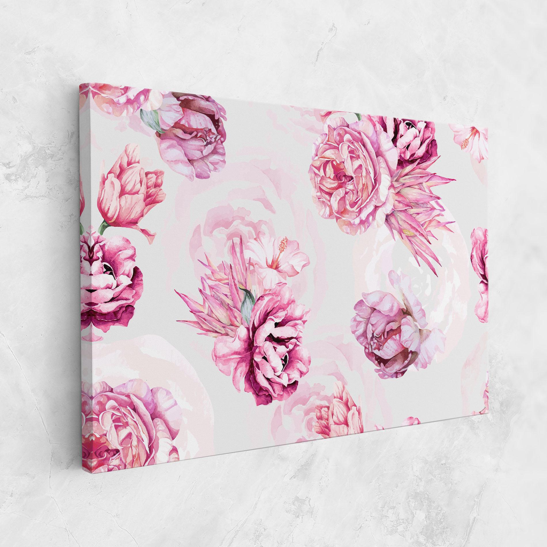 Leinwandbild Blooming Peony mockup 1