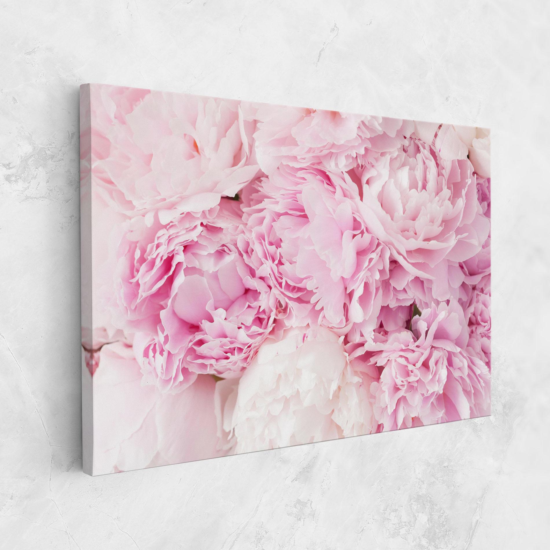 Leinwandbild Dreamy Pink Pastel Peony mockup 1