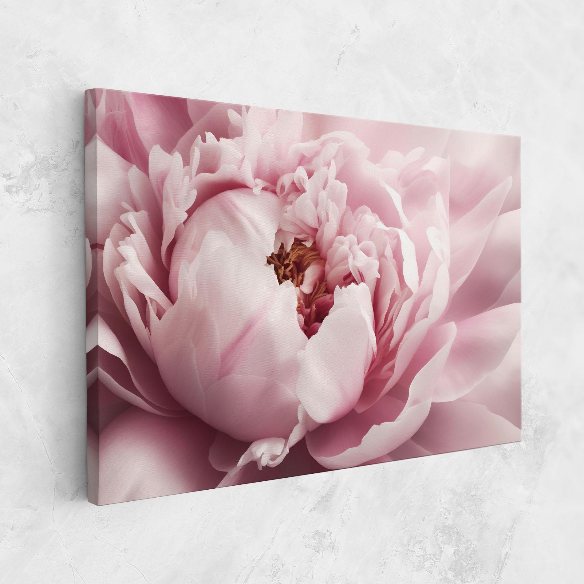 Leinwandbild Pastel Peony Petals mockup 1