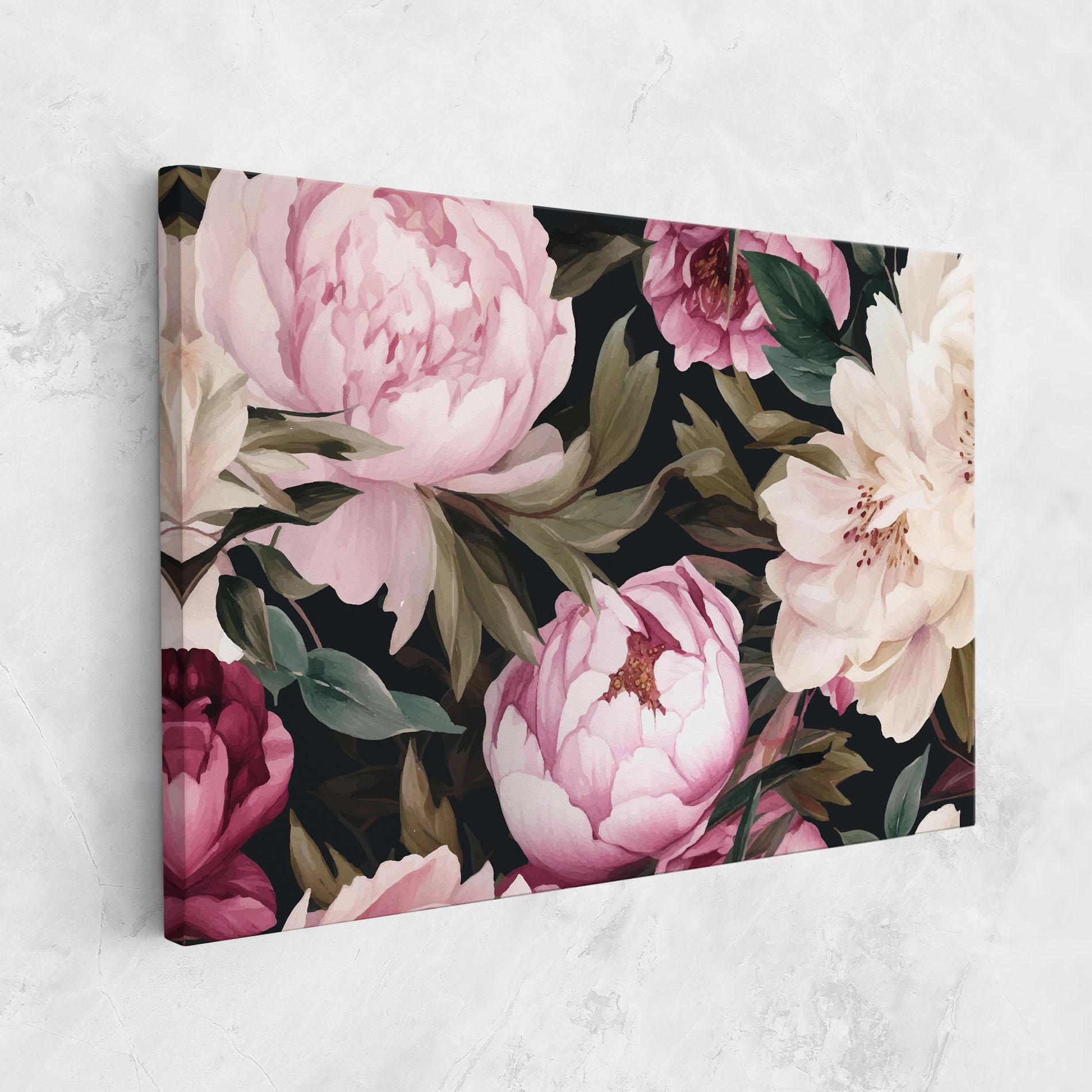Leinwandbild Peony Paint mockup 1