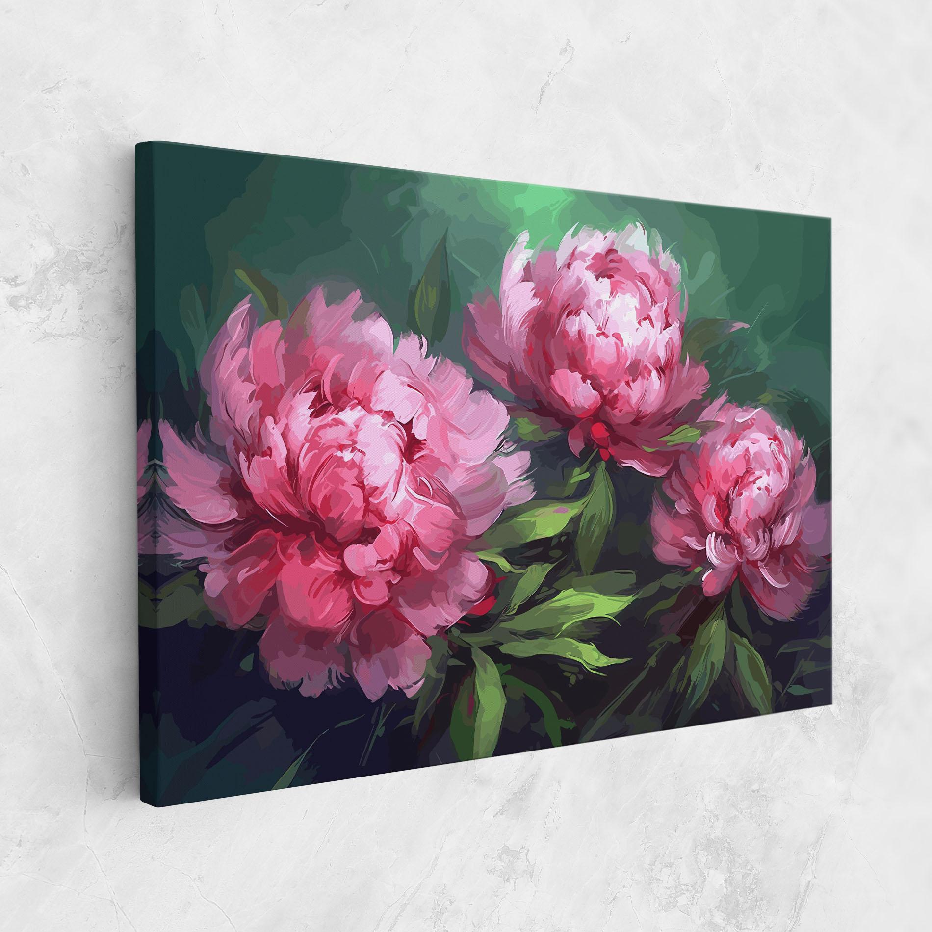 Leinwandbild Pretty Peonies mockup 1