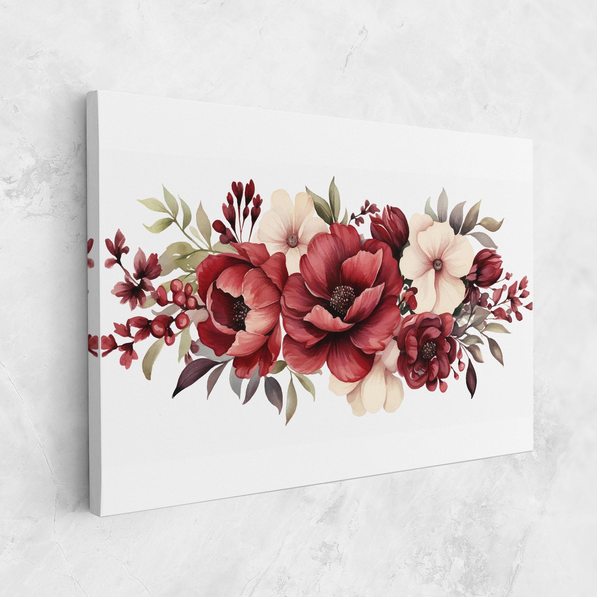 Leinwandbild Red Peony mockup 1
