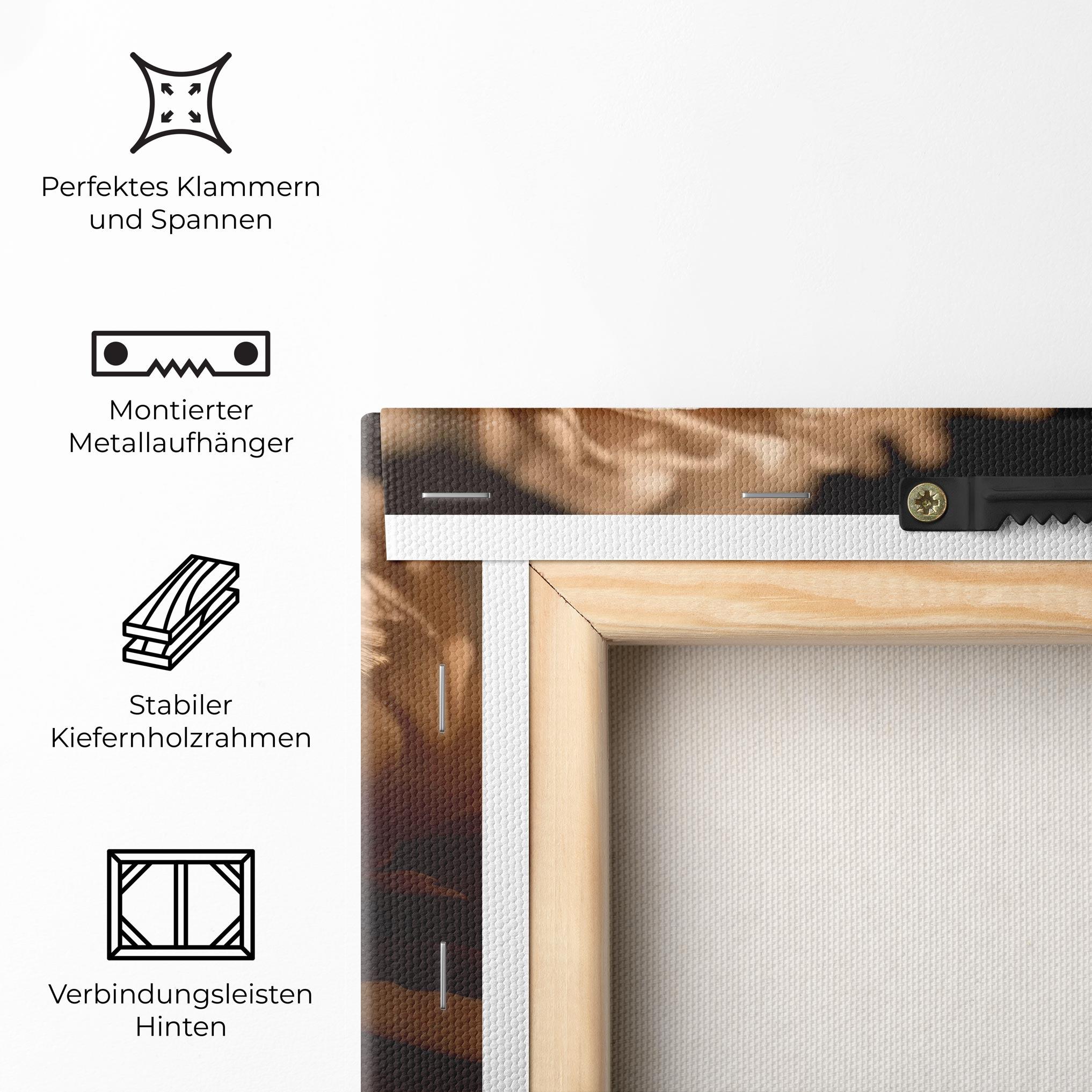 Leinwandbild Cream Peony mockup 5