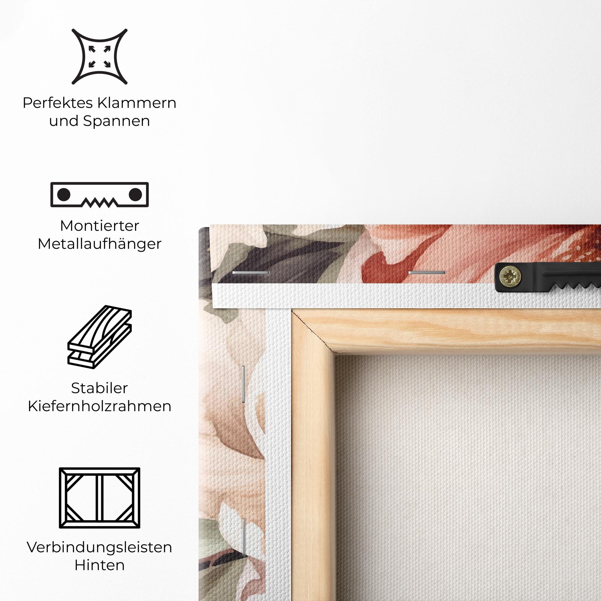 Leinwandbild Cream Pink Peony mockup 5