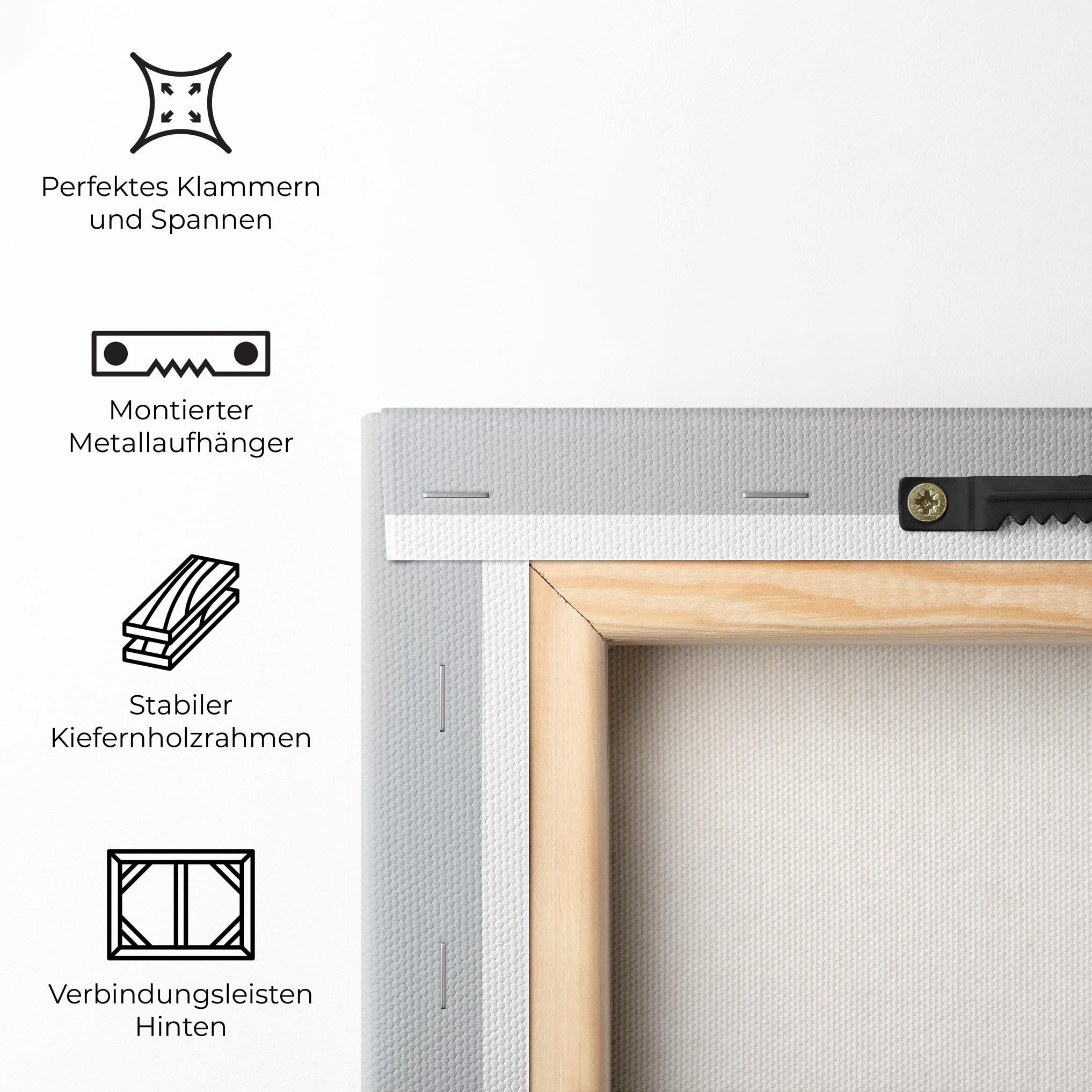 Leinwandbild One Peony mockup 5