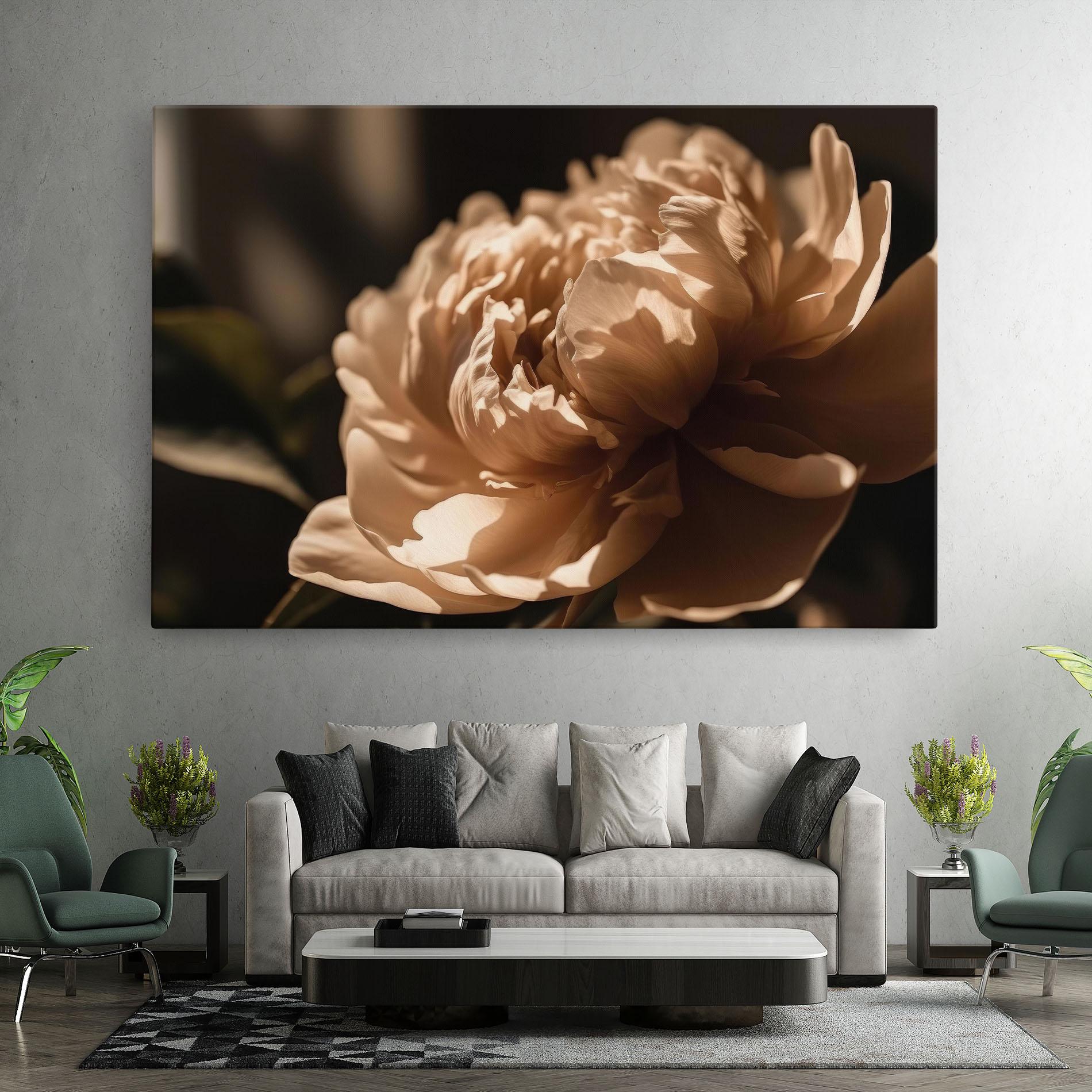 Leinwandbild Cream Peony mockup 7
